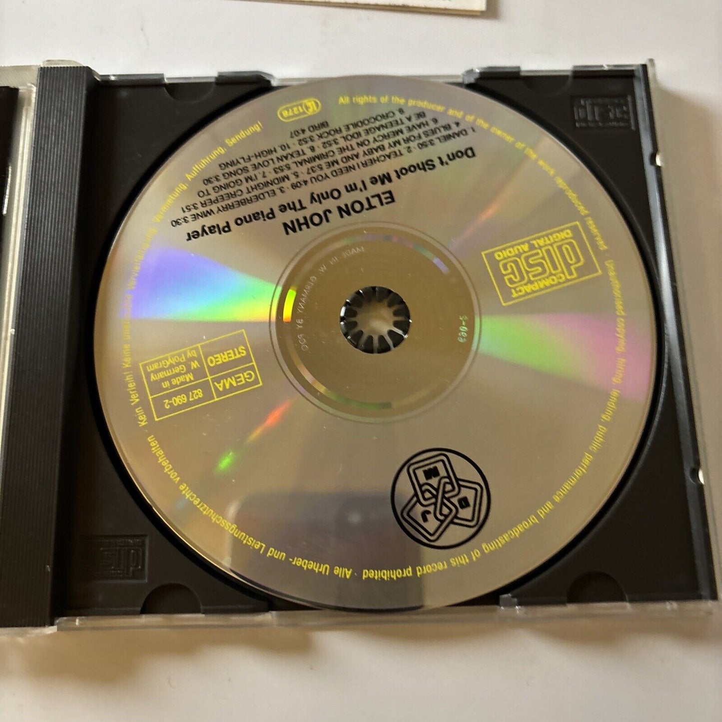 Elton John - Don't Shoot Me I'm Only the Piano Player (CD, 1990) Japan
