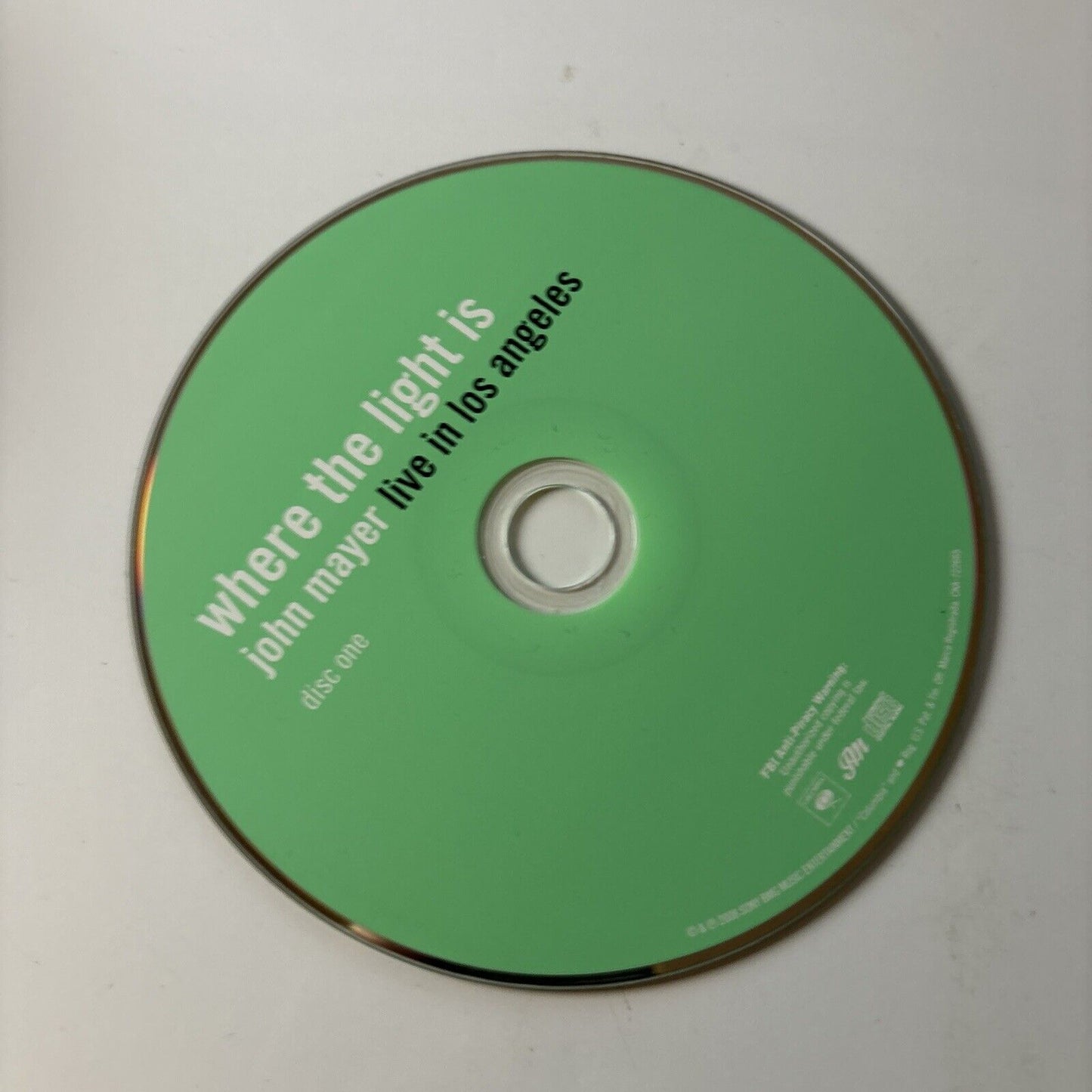 John Mayer - Where the Light Is: John Mayer Live in Los Angeles (CD, 2008)