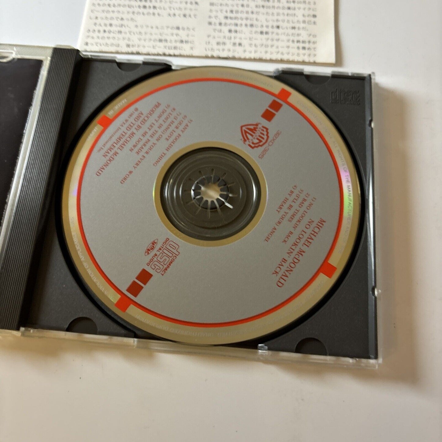 Michael McDonald - No Lookin' Back (CD, 1985) Japan 32xd-325