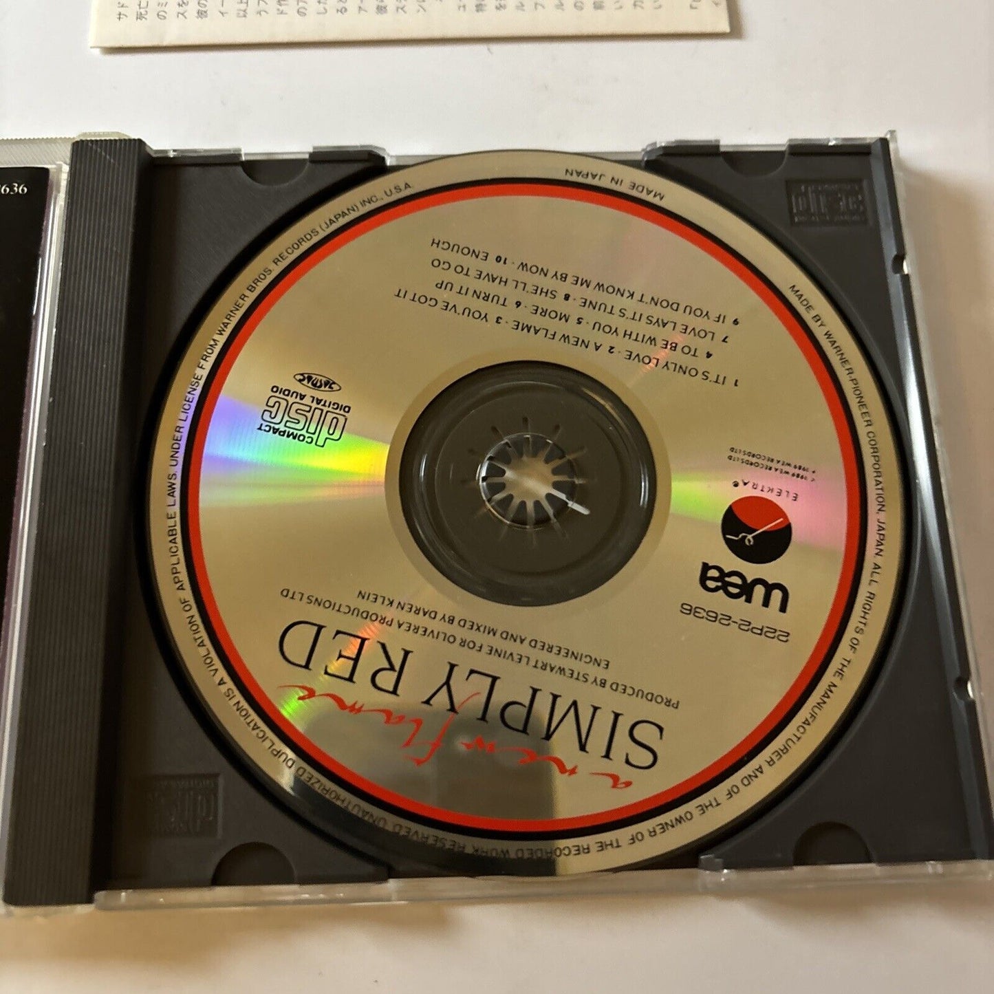 Simple Red - A New Flame (CD, 1989) Japan 22p2-2636