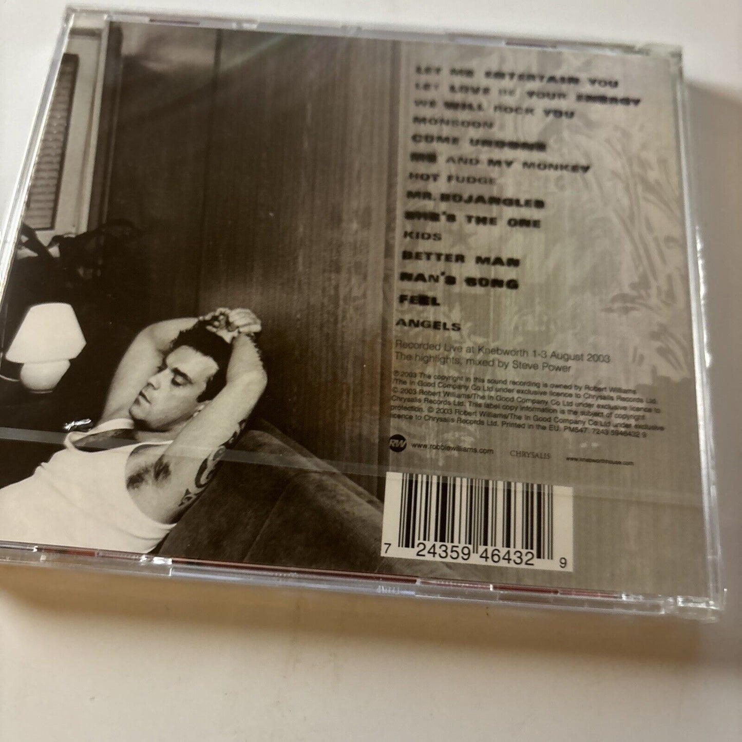 Robbie Williams - Live: Summer 2003 (CD, 2003) *New Sealed*