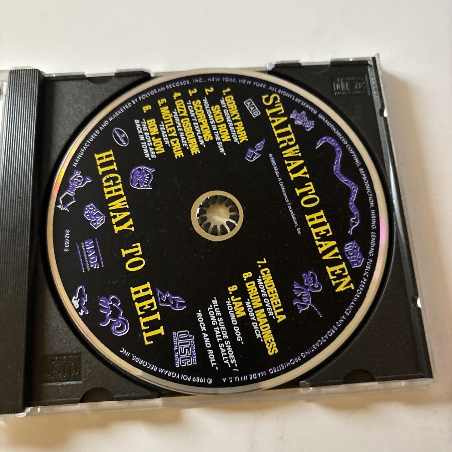 Make a Difference Foundation: Stairway To Heaven / Highway To Hell (CD, 1989)