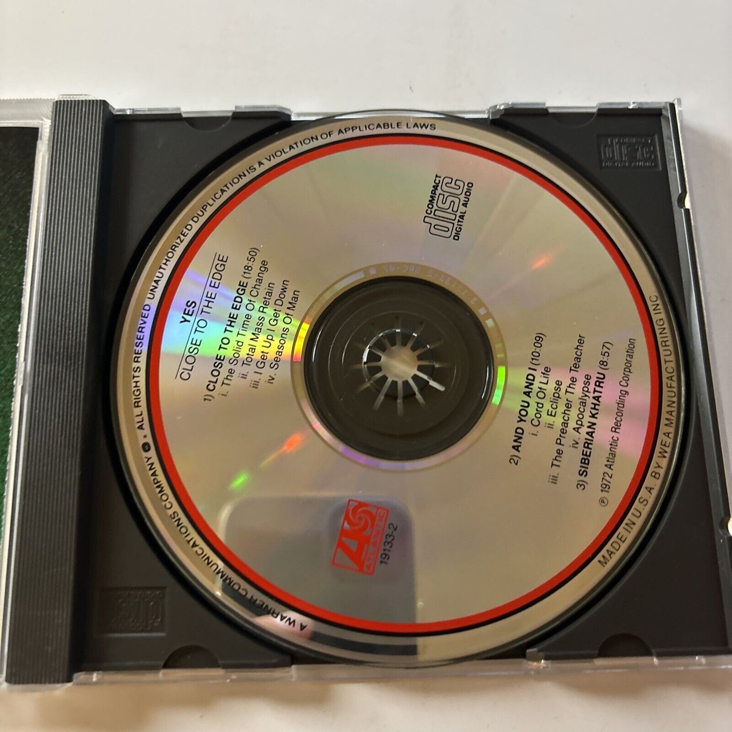 Yes - Close to the Edge (CD, 1972) Sd19133-2