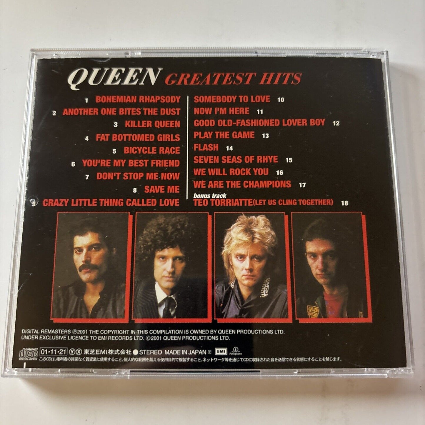 Queen - Greatest Hits (CD, 2001) Japan Tocp-65861