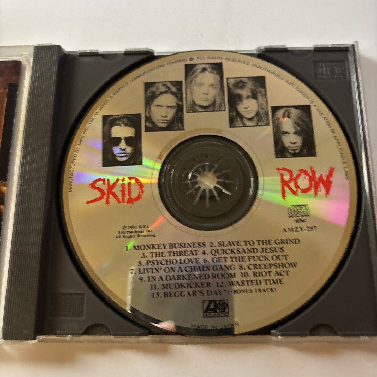 Skid Row - Slave To The Grind (CD, 1991) Japan AmzY-257