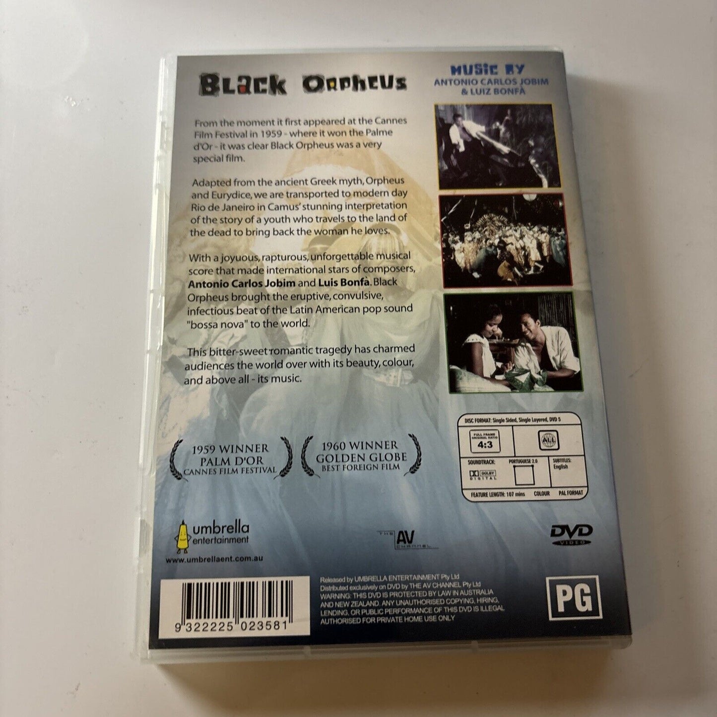 Black Orpheus (DVD, 1959) Ademar Da Silva, La Garcia NEW All Regions