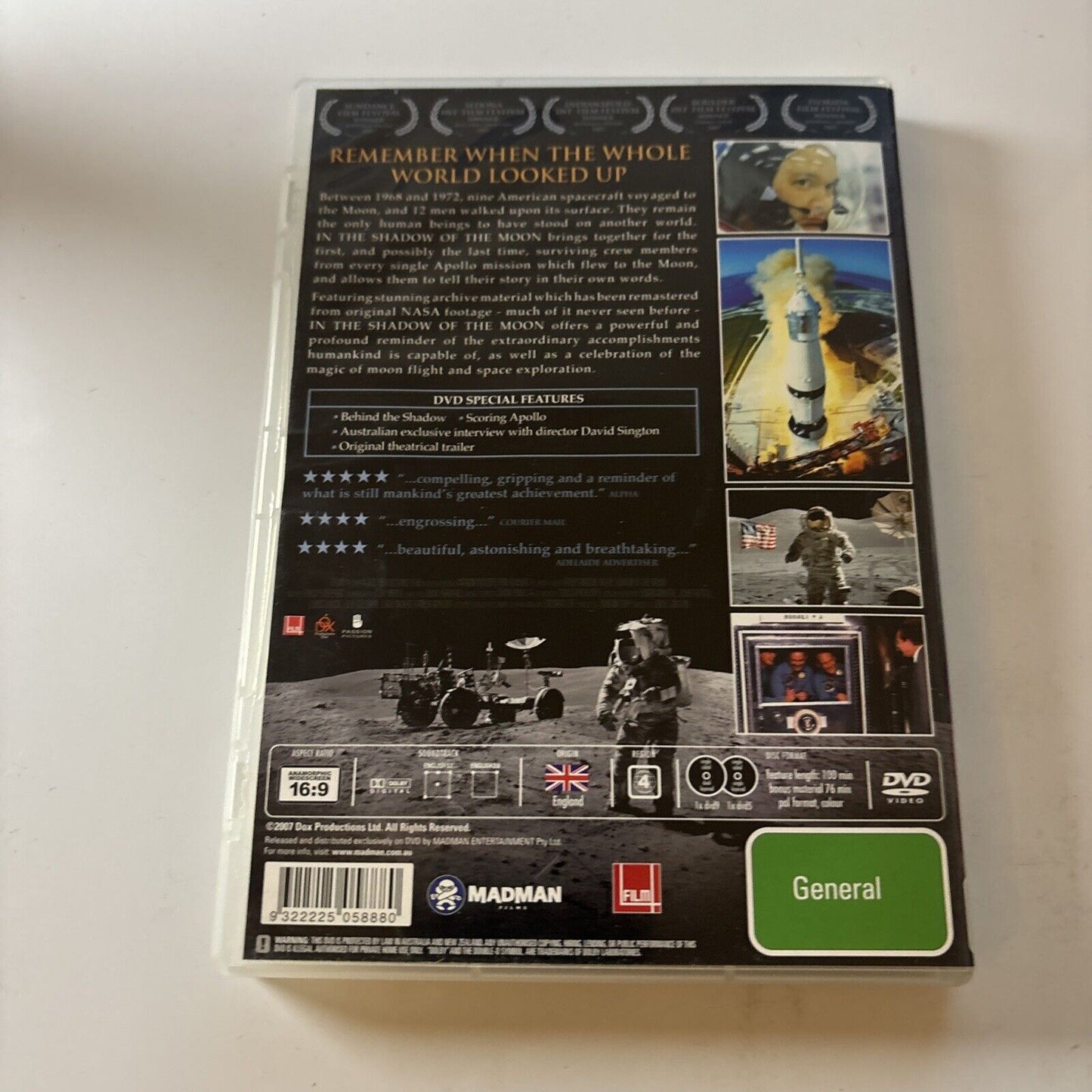 In the Shadow of the Moon (DVD, 2007, 2-Disc) Neil Armstrong NEW Region 4