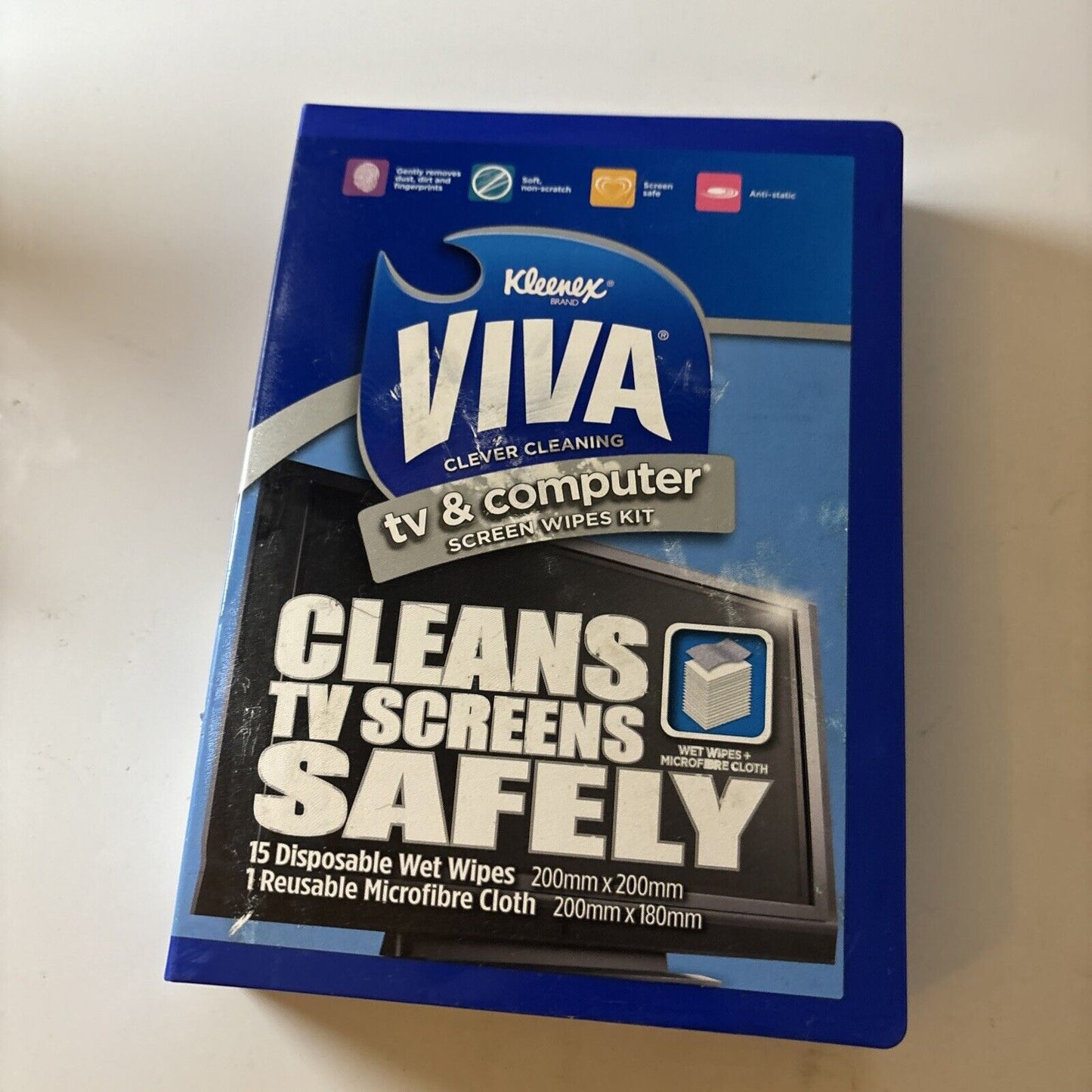 Kleenex TV & Computer Screen Wipes Kit - Cleans TV Screens Safely