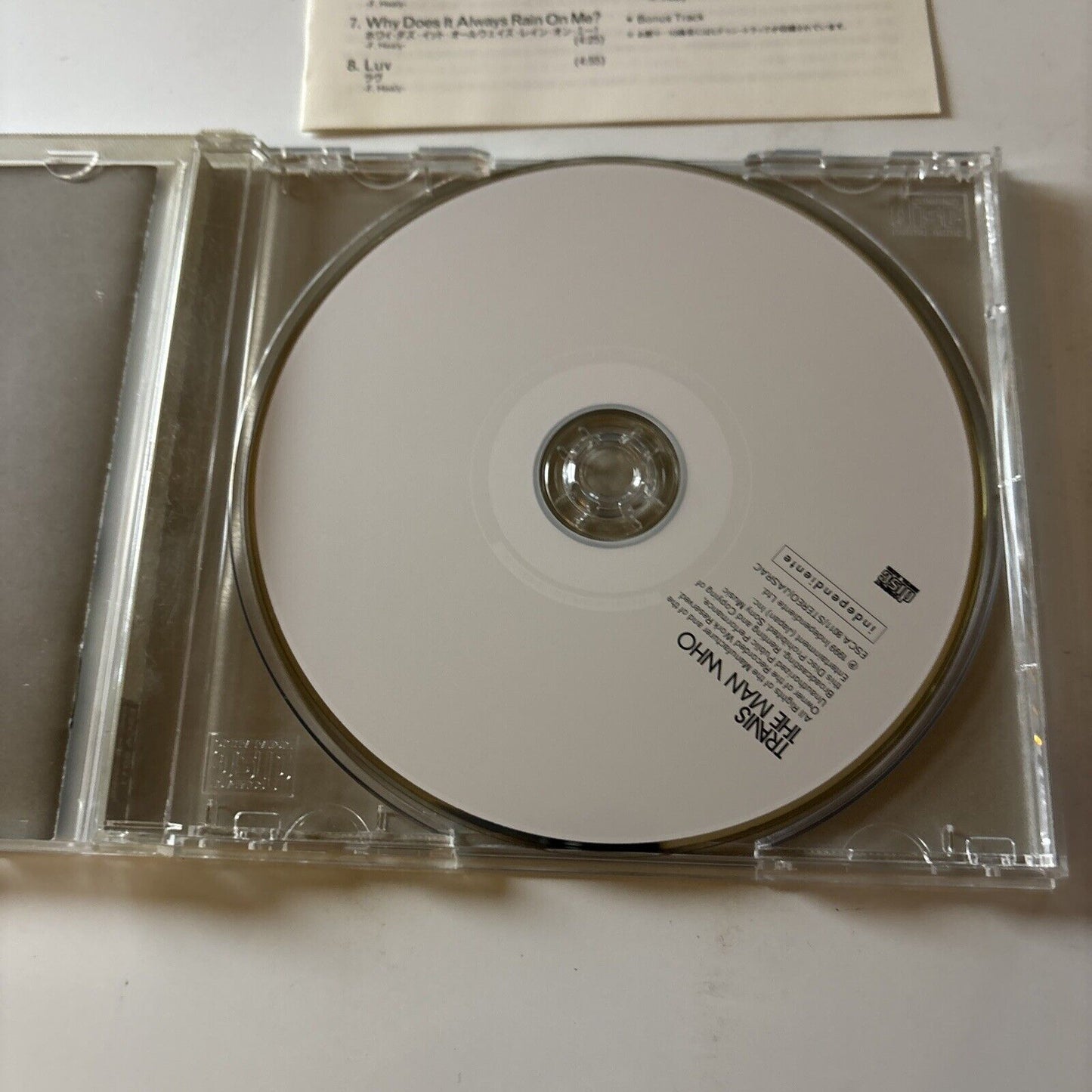 Travis - The Man Who (CD, 1999) Japan Esca-8011