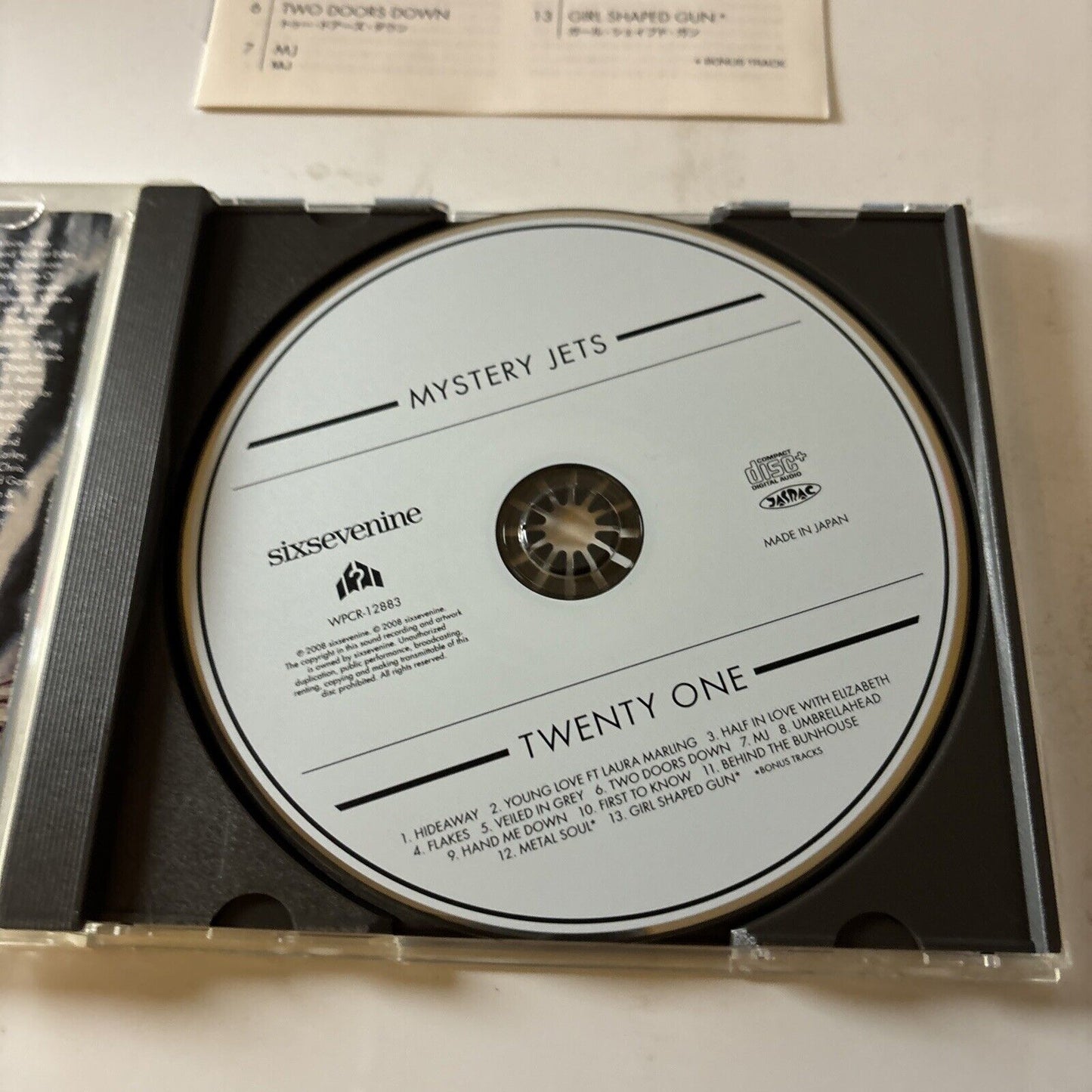 Mystery Jets - Twenty One (CD, 2008) Japan Wpcr-12883