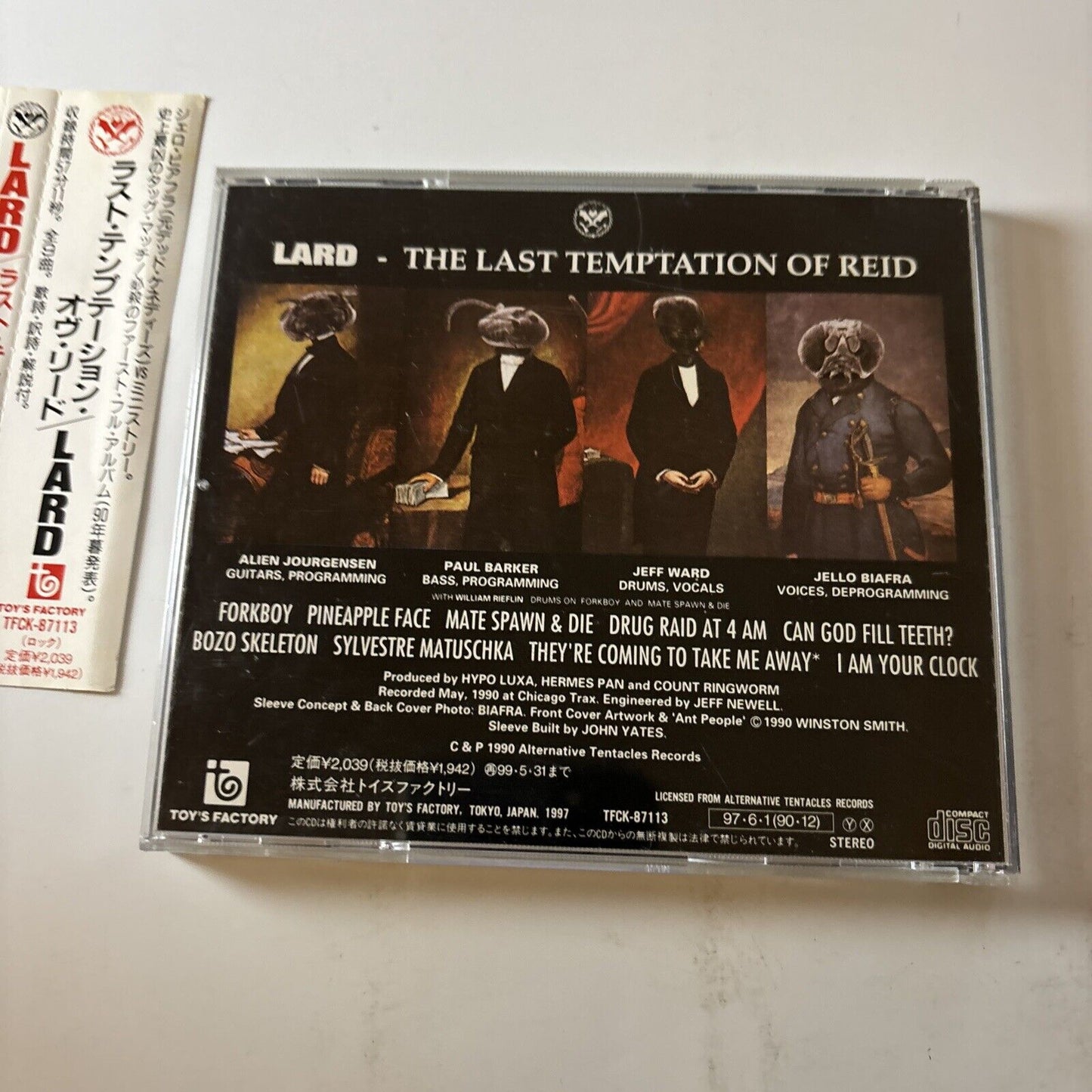 Lard - The Last Temptation Of Reid (CD, 1997) Japan Obi Tfck-87113