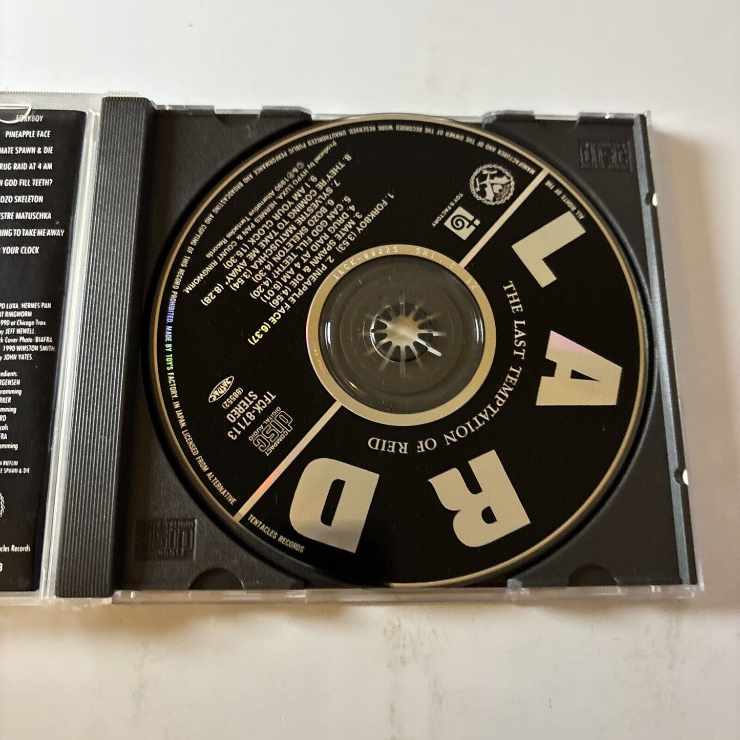 Lard - The Last Temptation Of Reid (CD, 1997) Japan Obi Tfck-87113