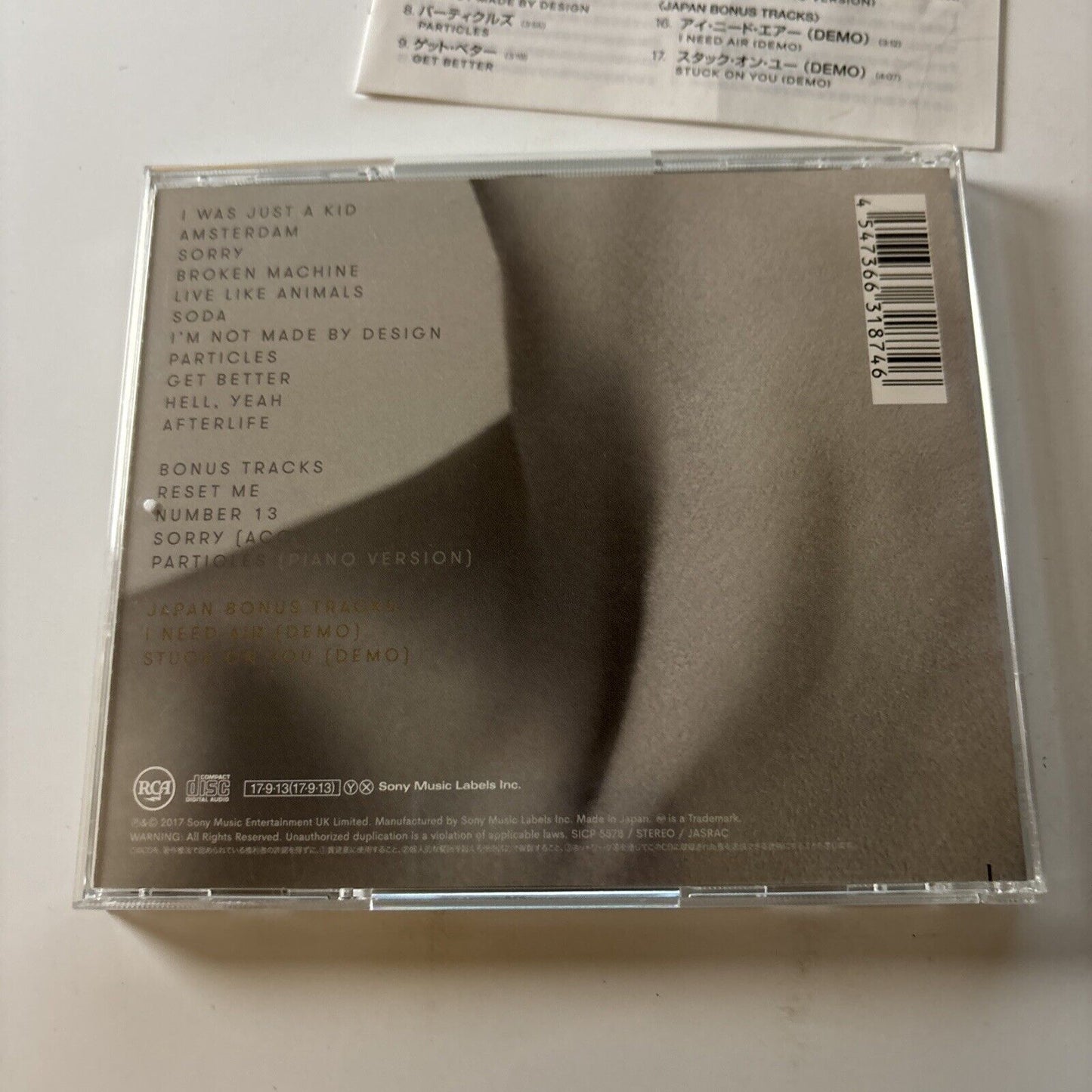 Nothing But Thieves - Broken Machine (Japan Version) (CD, 2017) Japan Sicp-5578