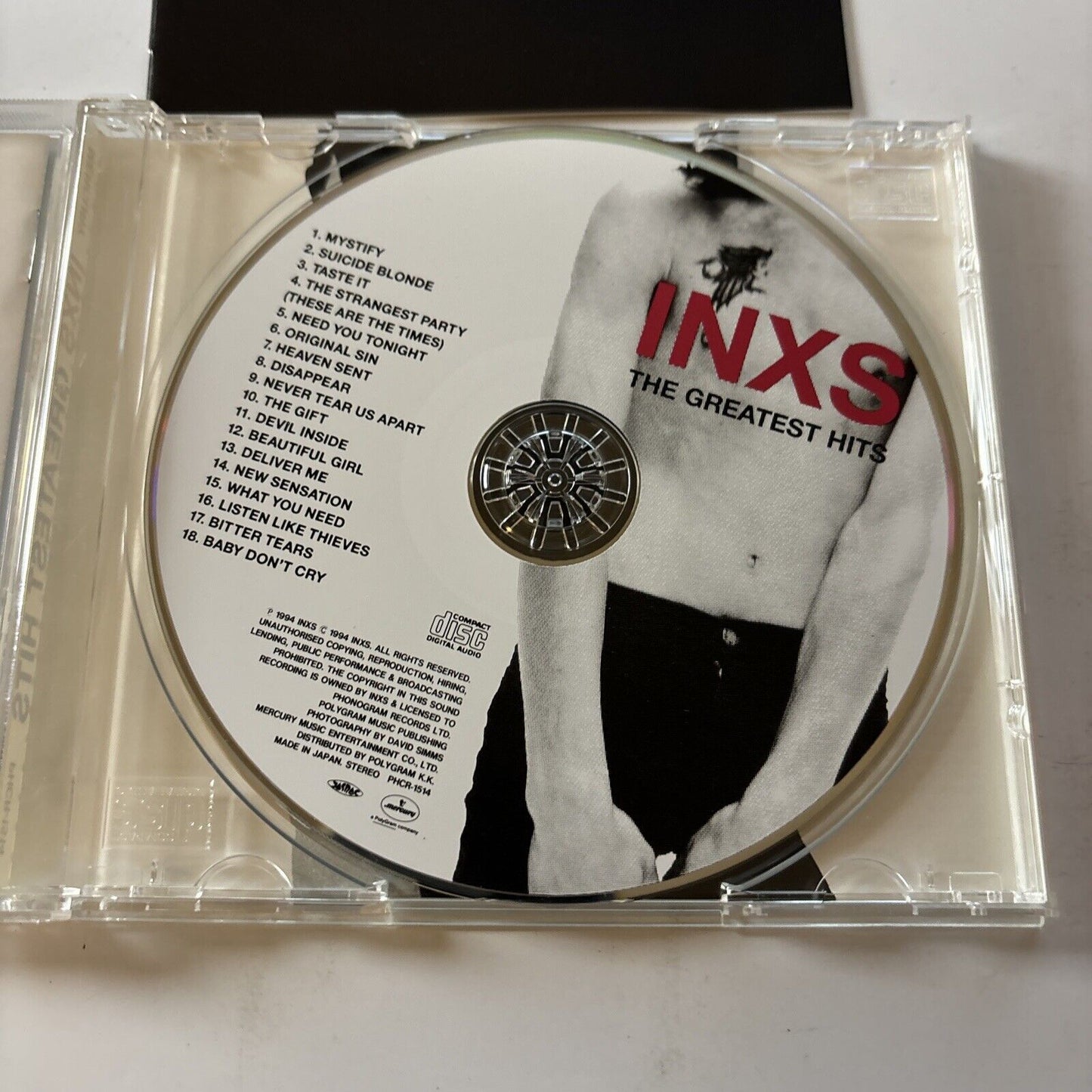INXS - The Greatest Hits (CD, 1997) Japan Phcr-1514