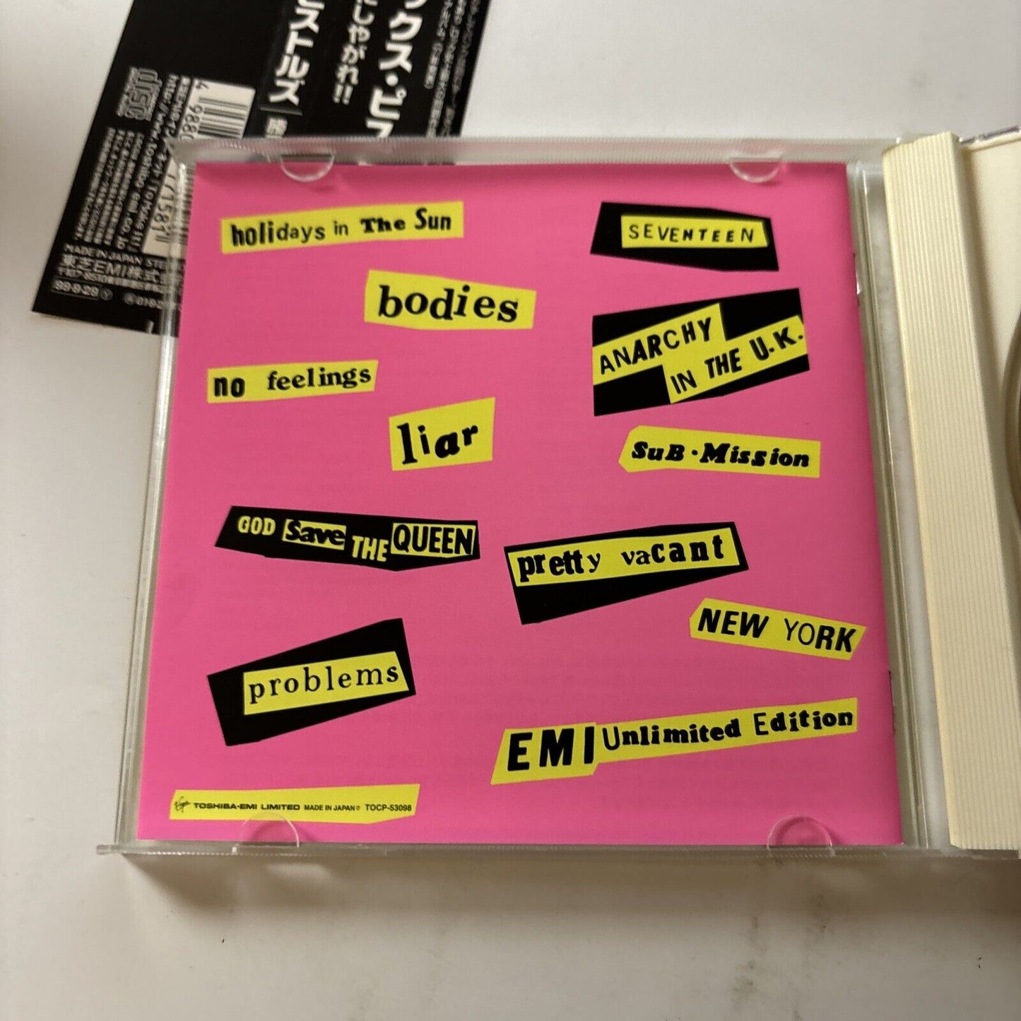 Never Mind The Bollocks Here's The Sex Pistols (CD, 1977) Japan Obi Tocp-53098