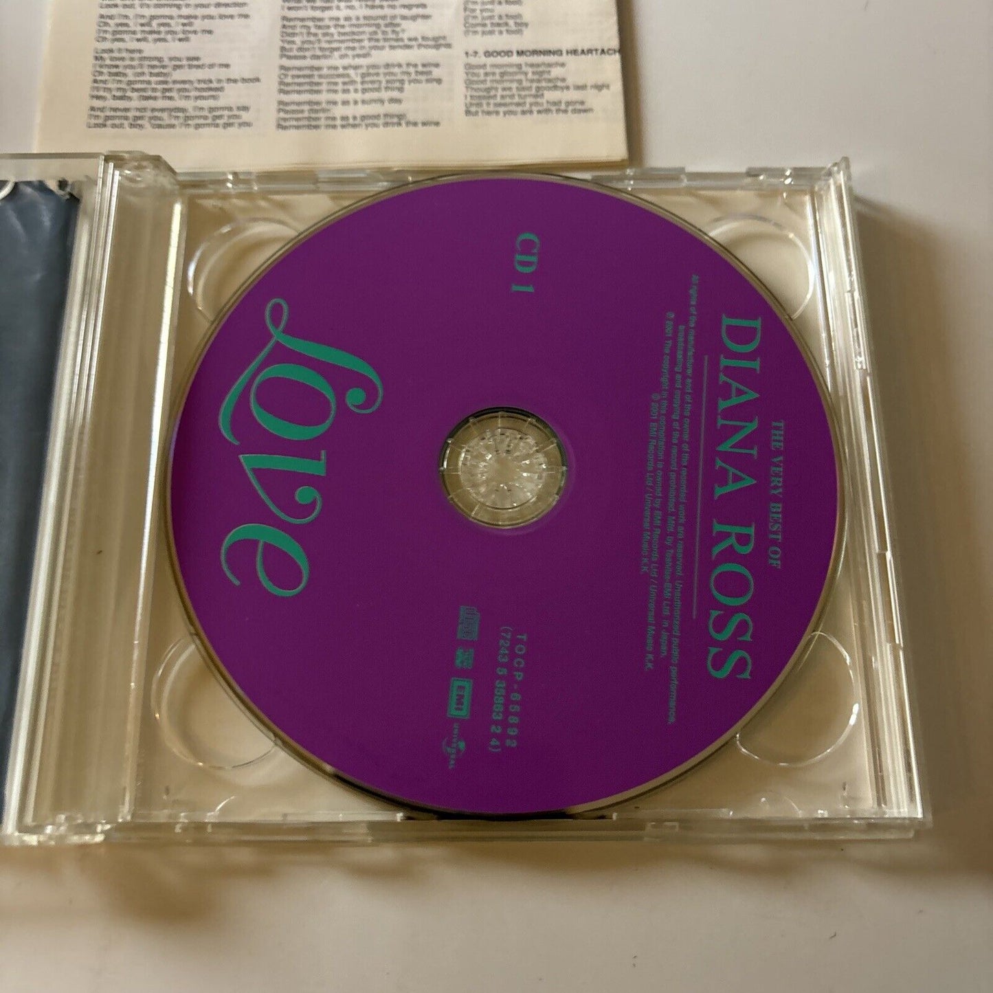 The Very Best Of Diana Ross - Love & Life (CD, 2001) Japan Tocp-65892-93