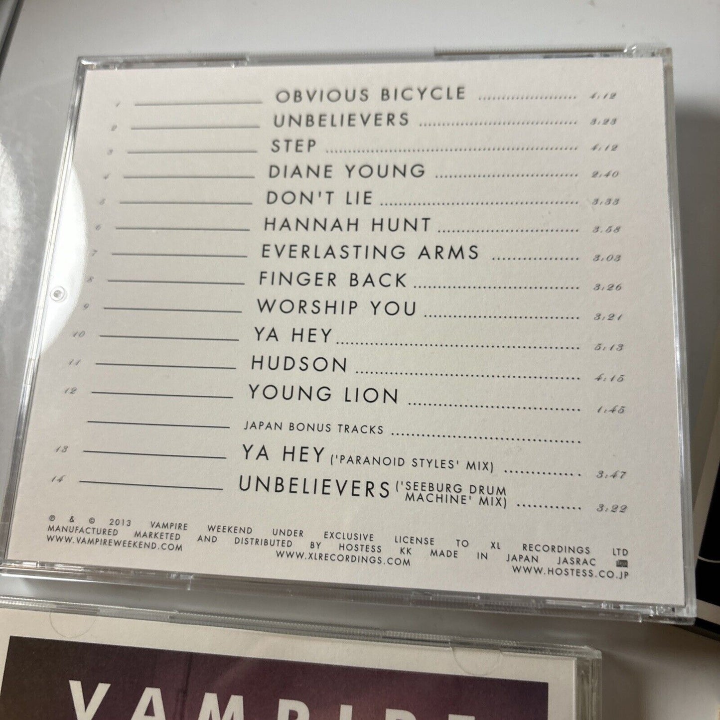 Vampire Weekend - Contra / Modern Vampires Of The Day CD Japan Xlcd429j Xlcd556j