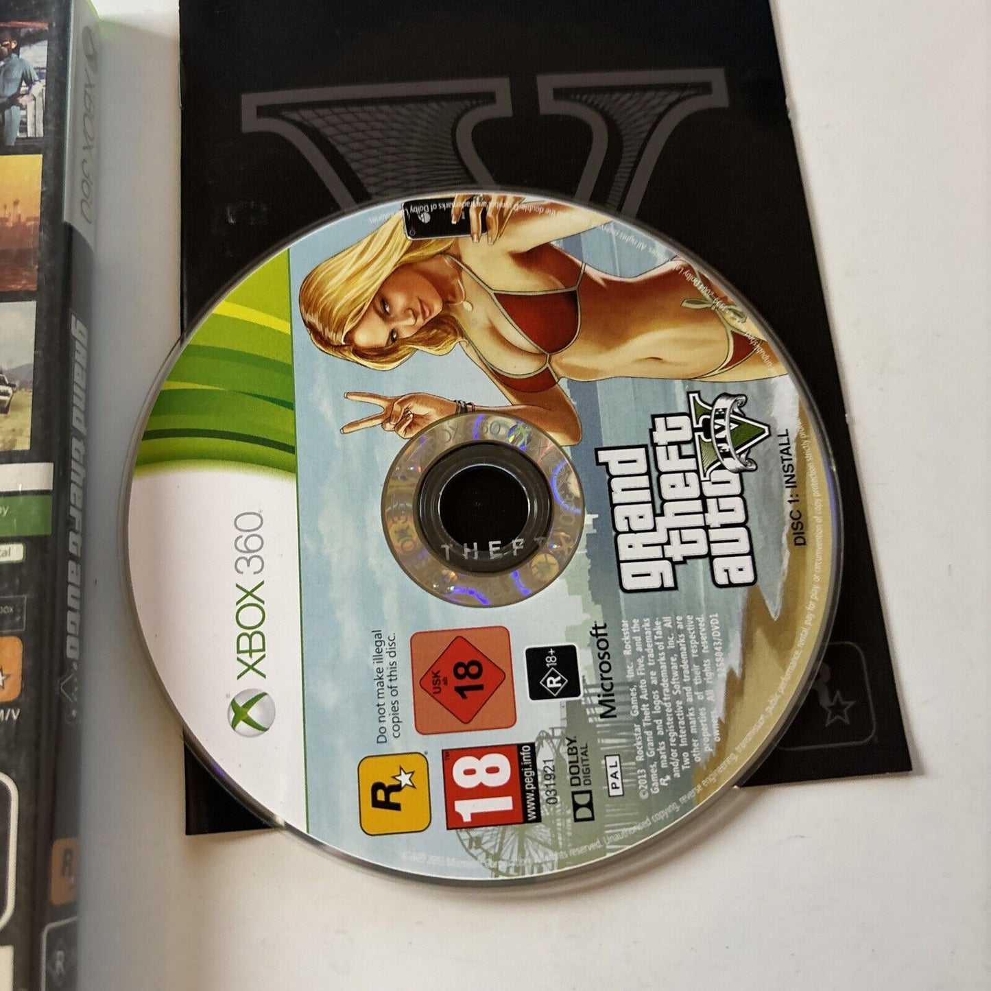Grand Theft Auto V (Microsoft Xbox 360, 2013) Manual PAL