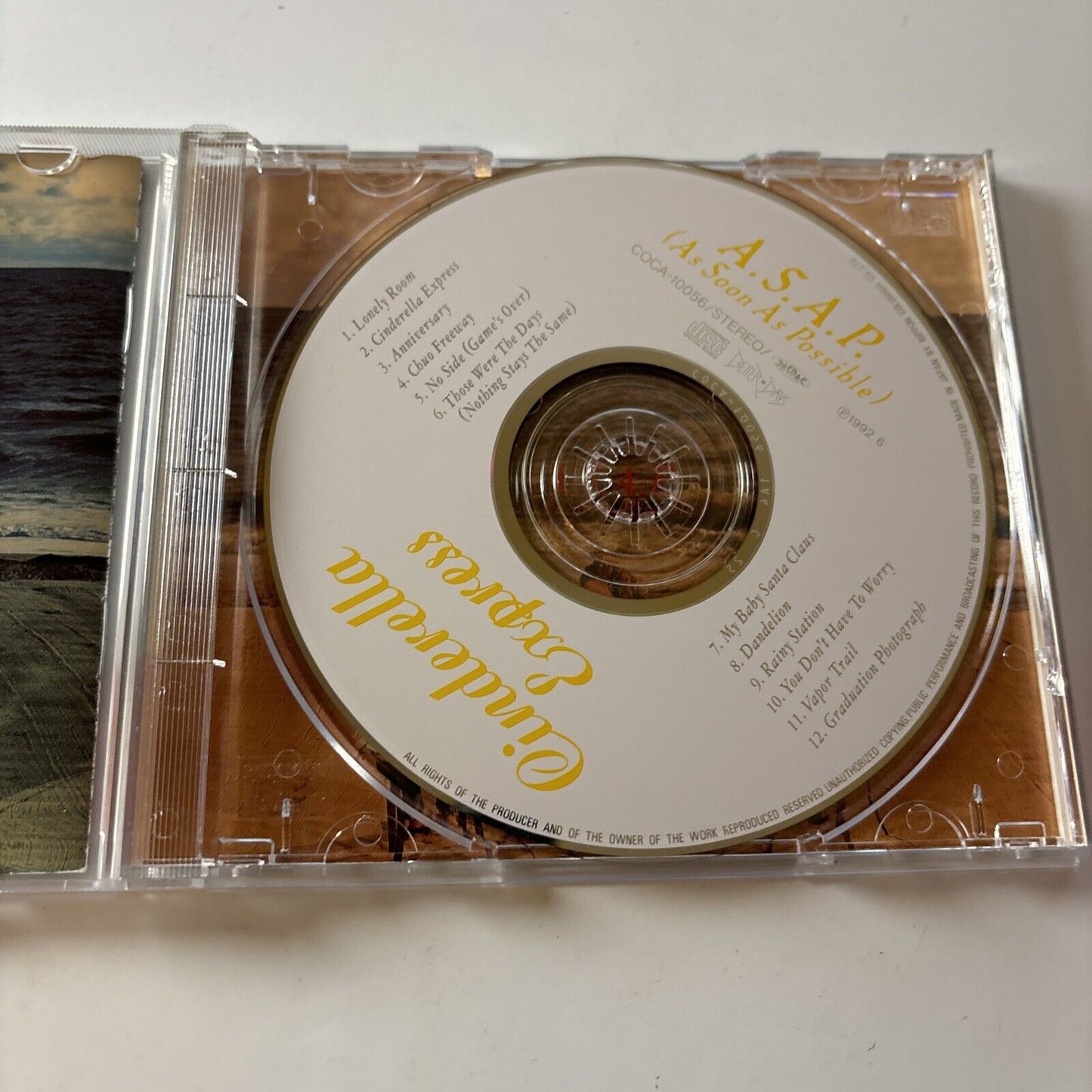 A.S.A.P. (As Soon As Possible Cinderella Express (CD, 1992) Obi Japan Coca-10056