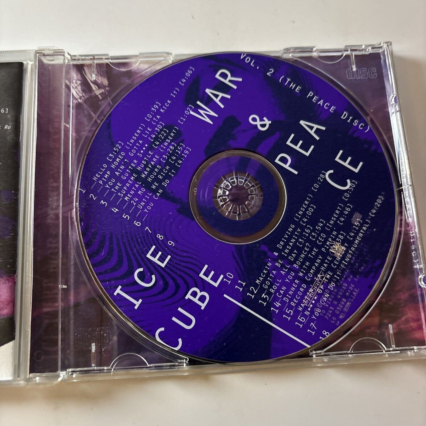 Ice Cube - War & Peace Vol. 2 (The Peace Disc) (CD, 2000)
