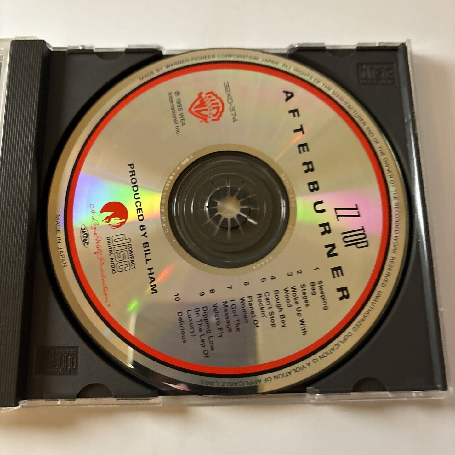Zz Top - Afterburner (CD, 1985) Japan 925342-2