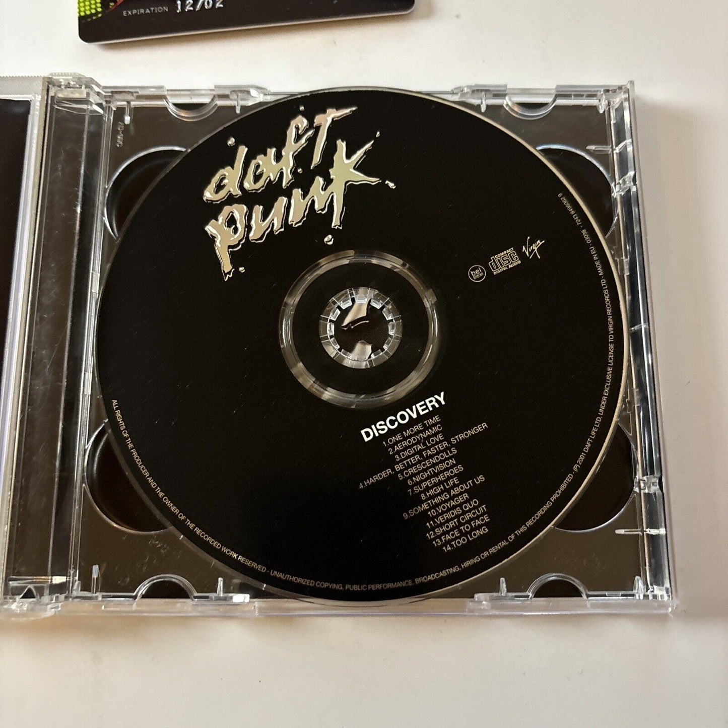 Daft Punk - Discovery (CD, 2001) 8496062 With Credit Card