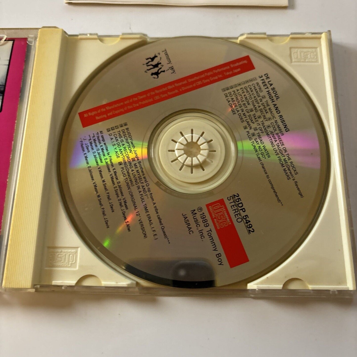 De La Soul - 3 Feet High And Rising (CD, 1989) Japan 25dp-5492 Hip Hop