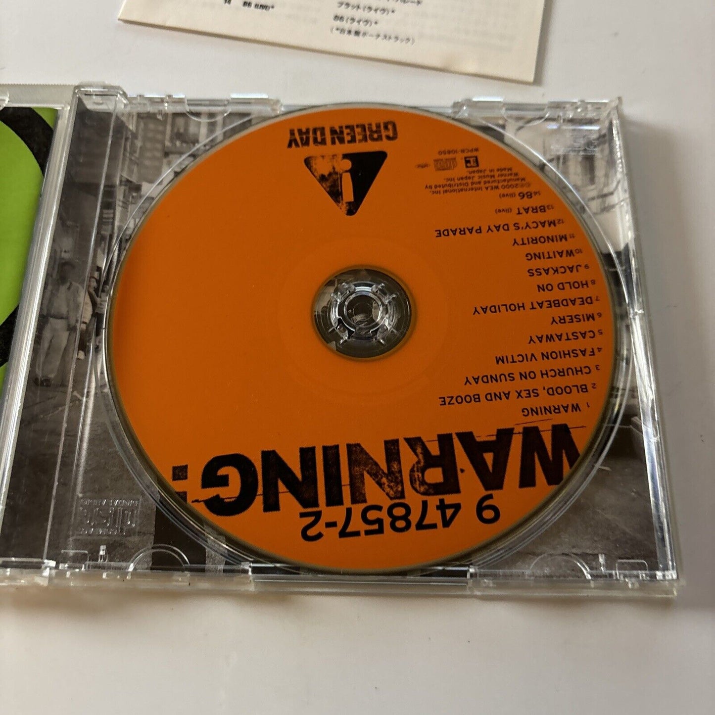 Green Day - Warning (CD, 2000) Japan WPCR-10850 Reprise Records