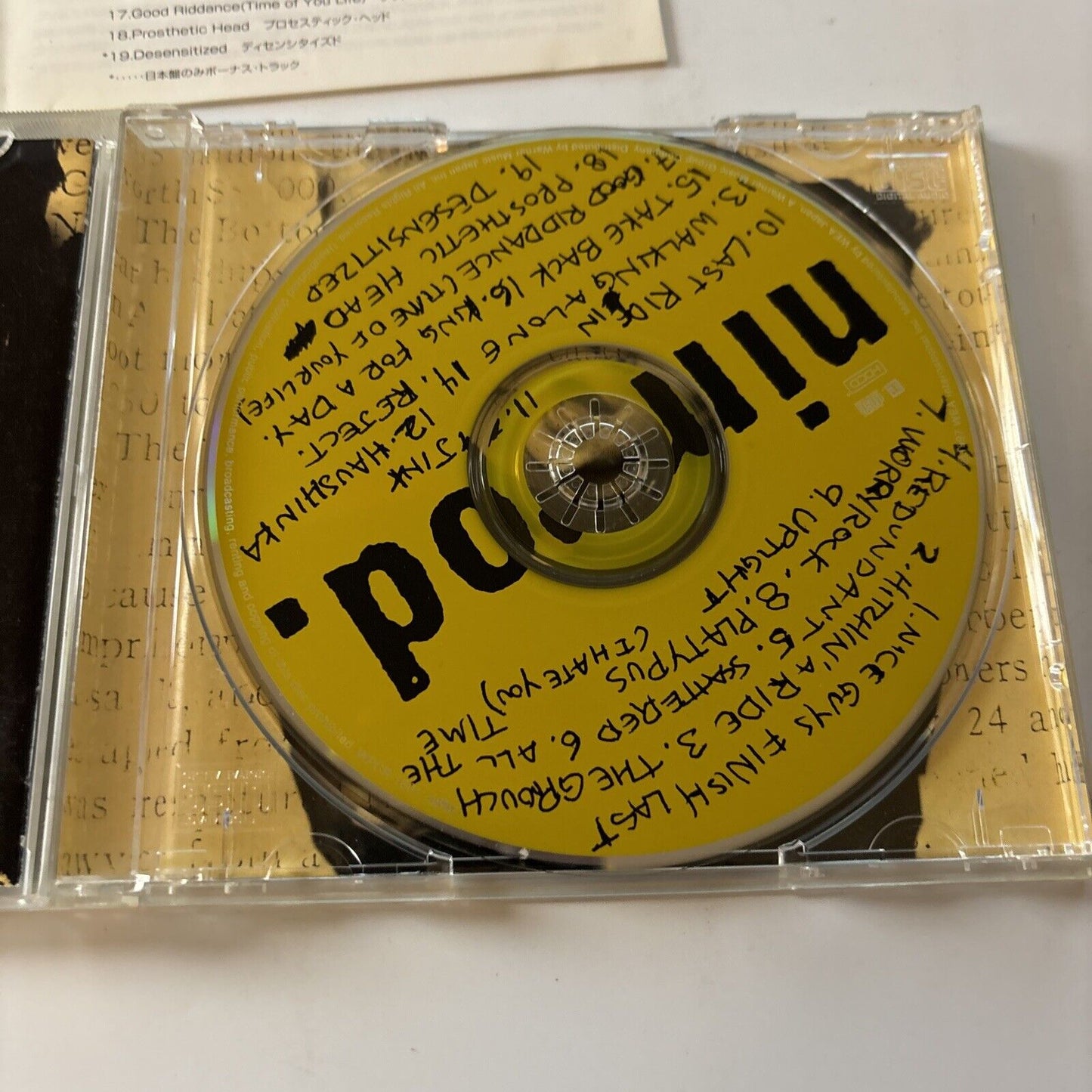 Green Day - Nimrod (CD, 1997) Japan WPCR-1601 Reprise Records