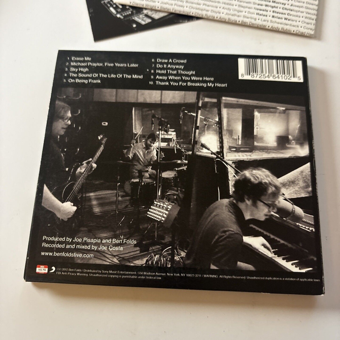 Ben Folds Five - The Sound Of The Life Of The Mind (CD, 2012) Vee Pee Records