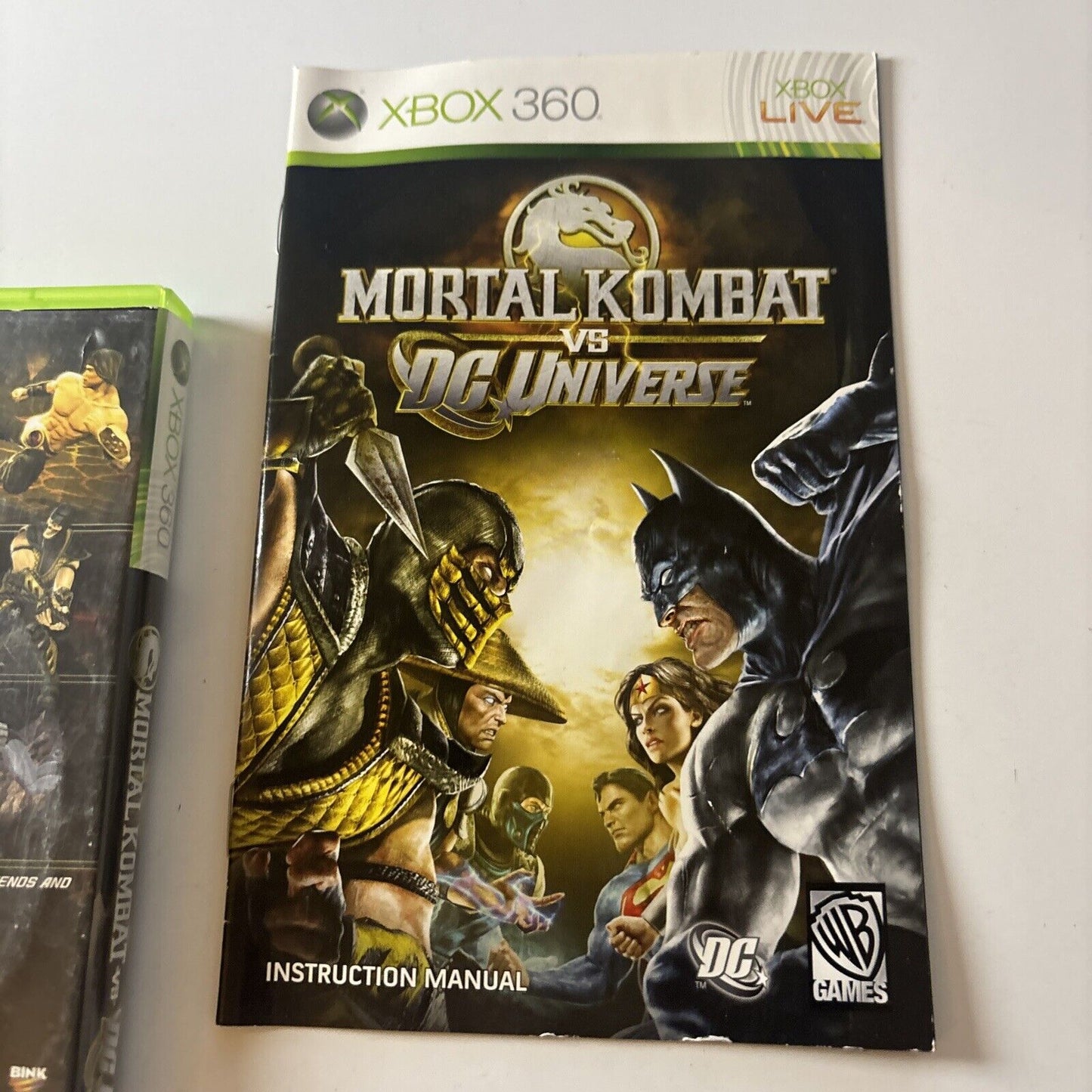 Mortal Kombat vs DC Universe Xbox 360 PAL Complete + Manual