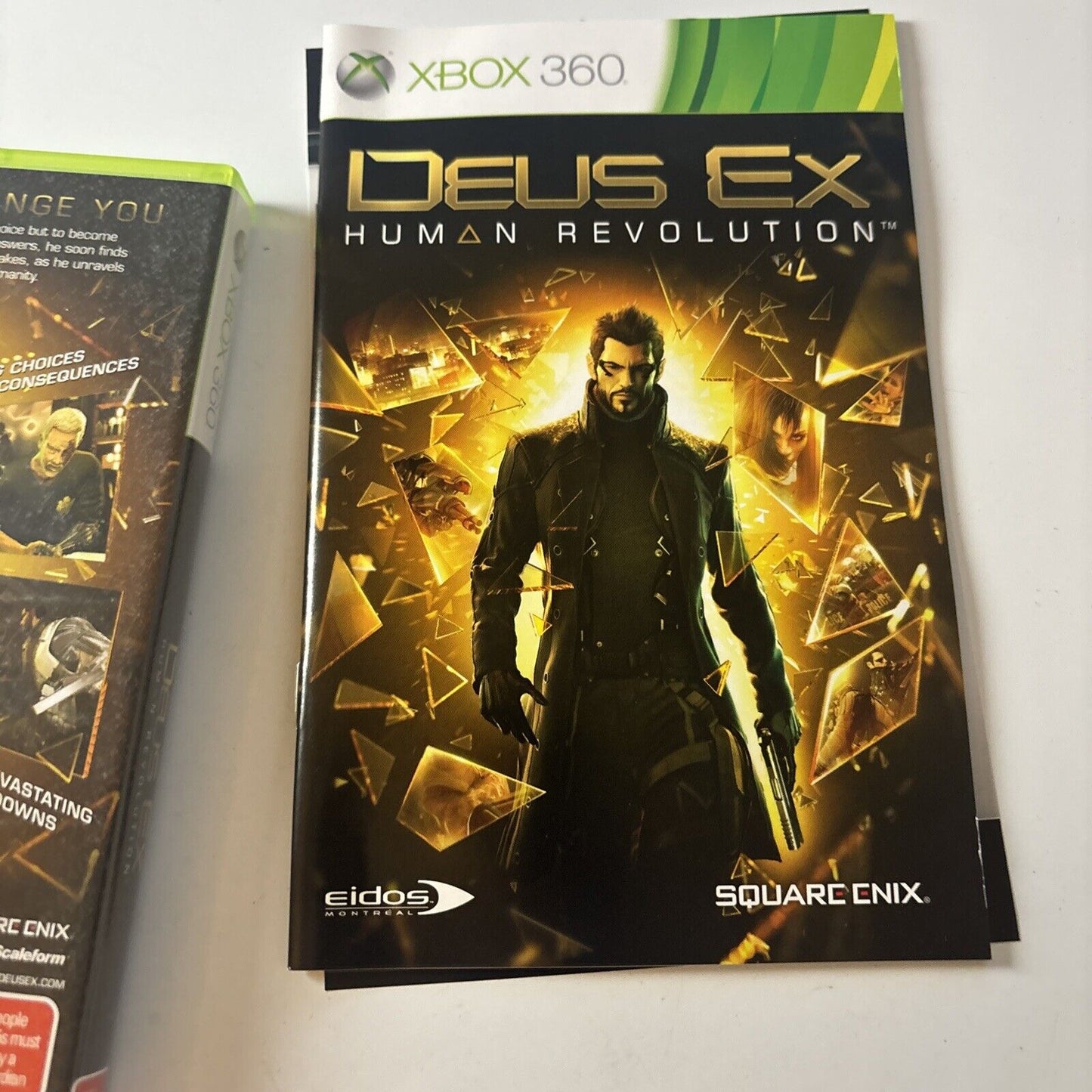 Deus Ex Human Revolution - Microsoft Xbox 360 Game Complete with Manual PAL