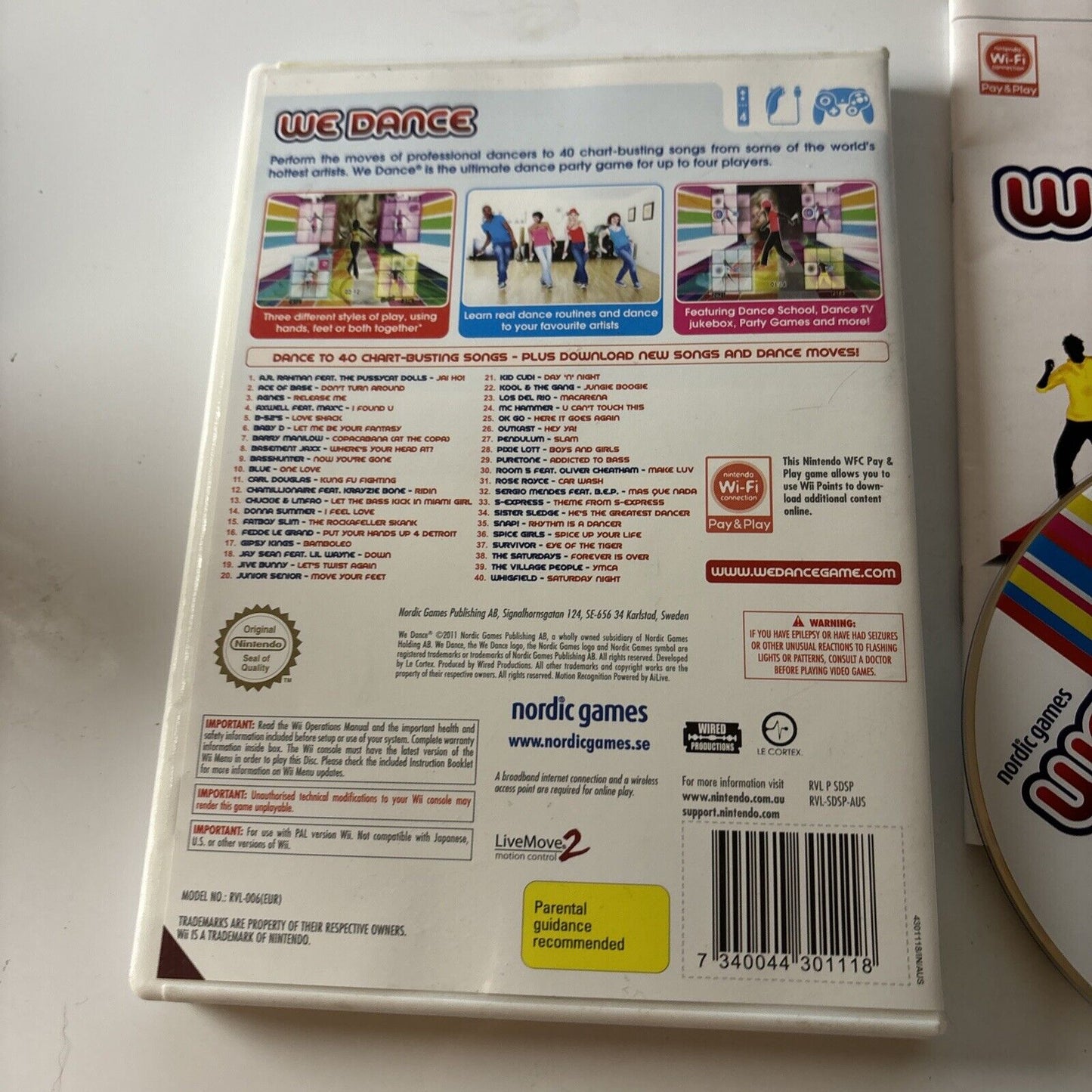 We Dance (Nintendo Wii, 2011, Nordic Games) Manual PAL