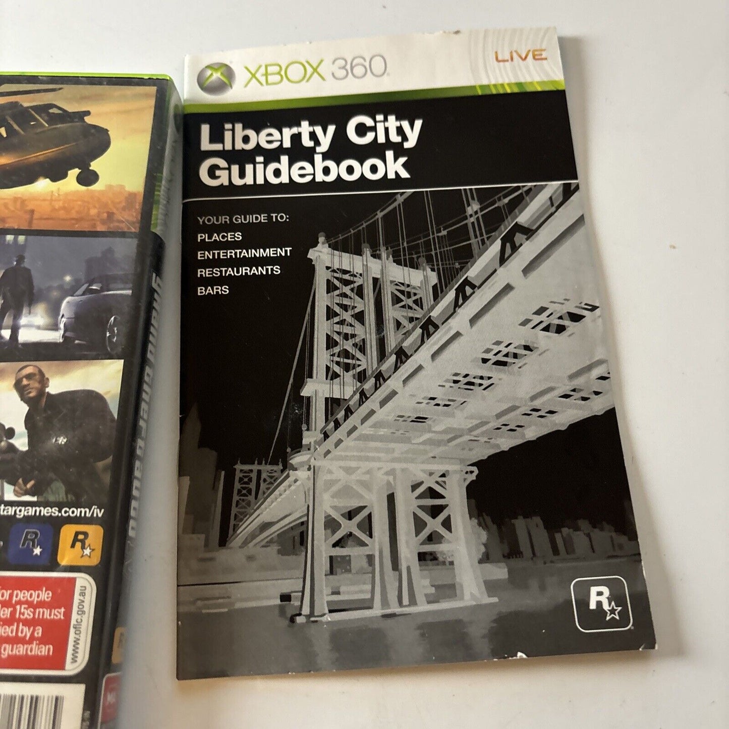 Grand Theft Auto IV GTA 4 XBOX 360 Microsoft w/ Manual No Map Rockstar 2008 PAL