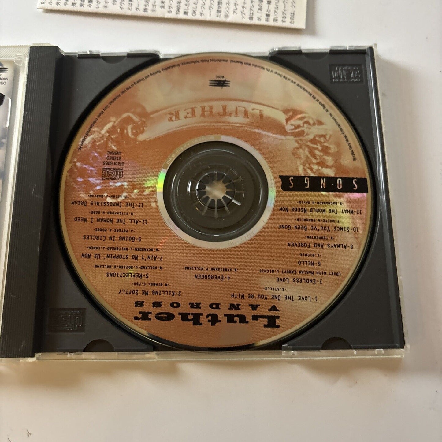 Luther Vandross - Epic Songs (CD, 1994) Japan ESCA-6065
