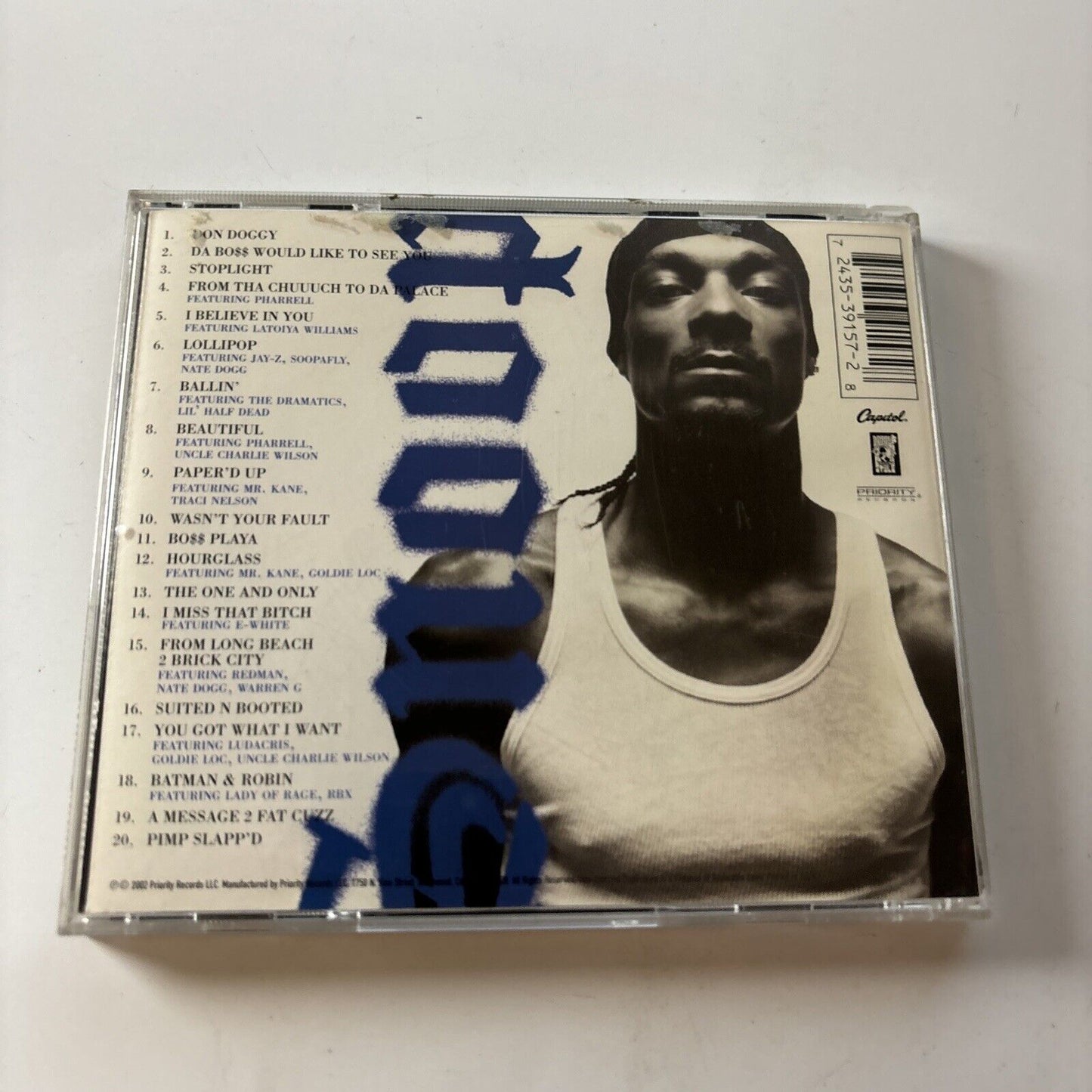 Snoop Dogg - Paid Tha Cost To Be Da Bo$$ (CD, 2002) USA Priority Records