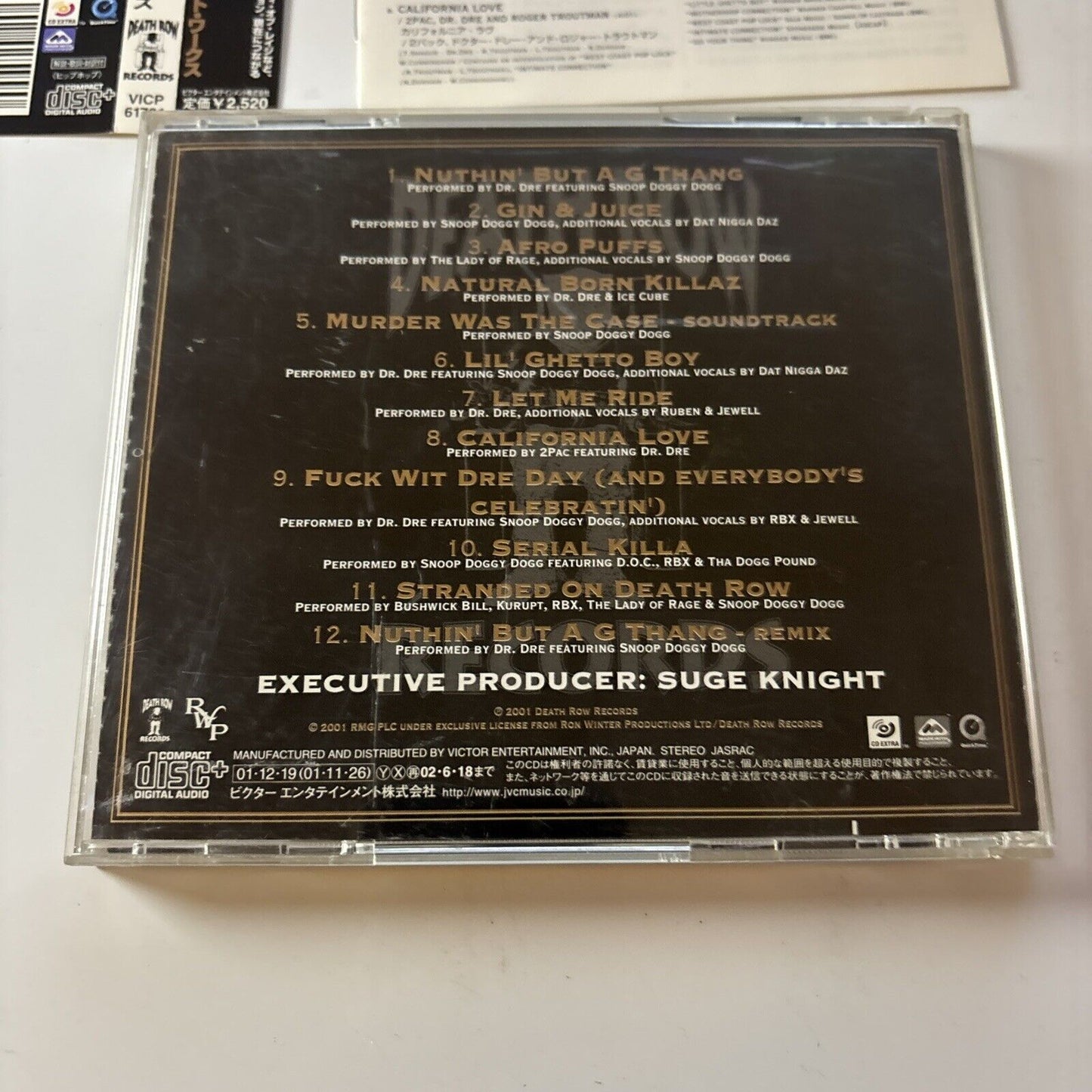 Dr. Dre - The Chronicle: The Best Of The Works (CD, 2001) Japan vicp-61731 Obi