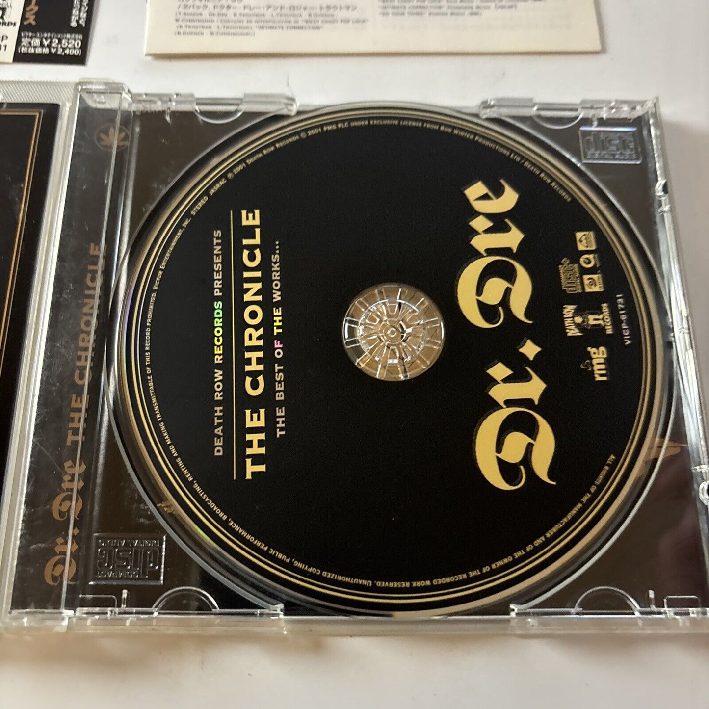 Dr. Dre - The Chronicle: The Best Of The Works (CD, 2001) Japan vicp-61731 Obi