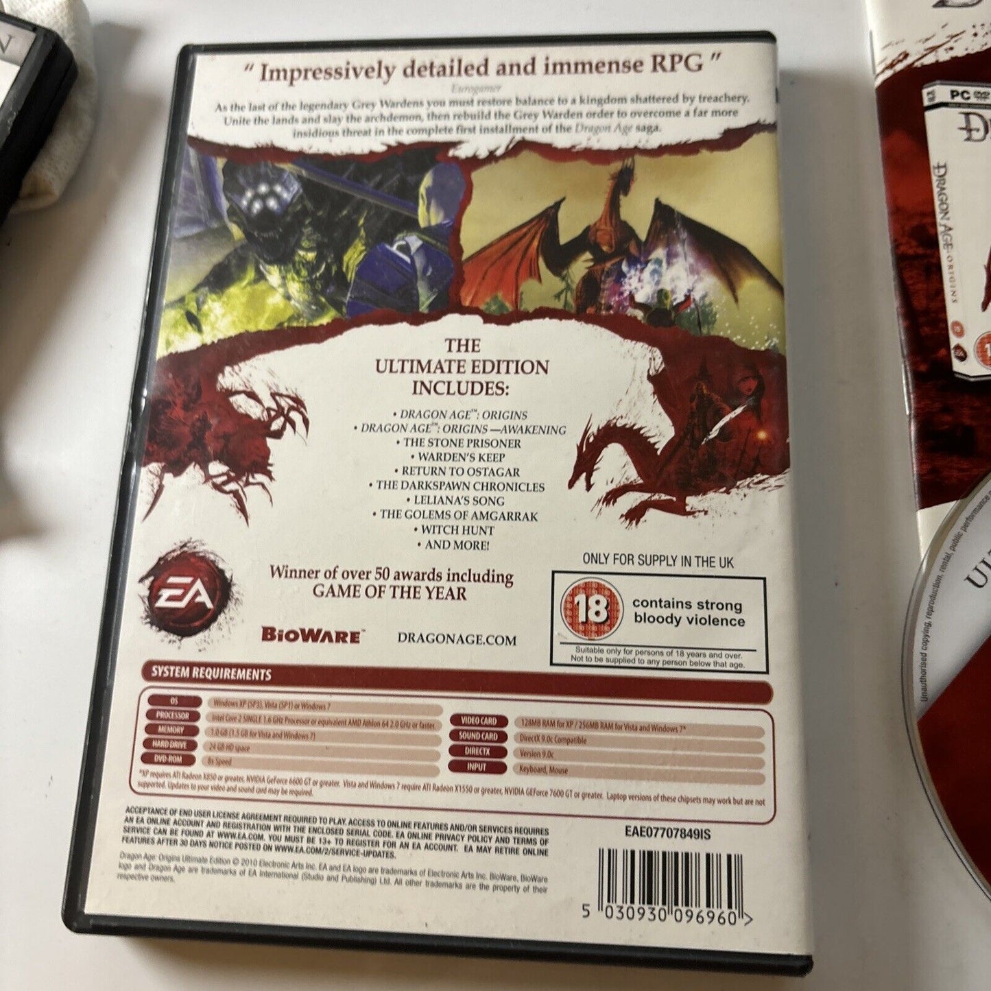 Dragon Age Origins - Ultimate Edition Windows PC DVD-ROM Game - 2 Disc Set