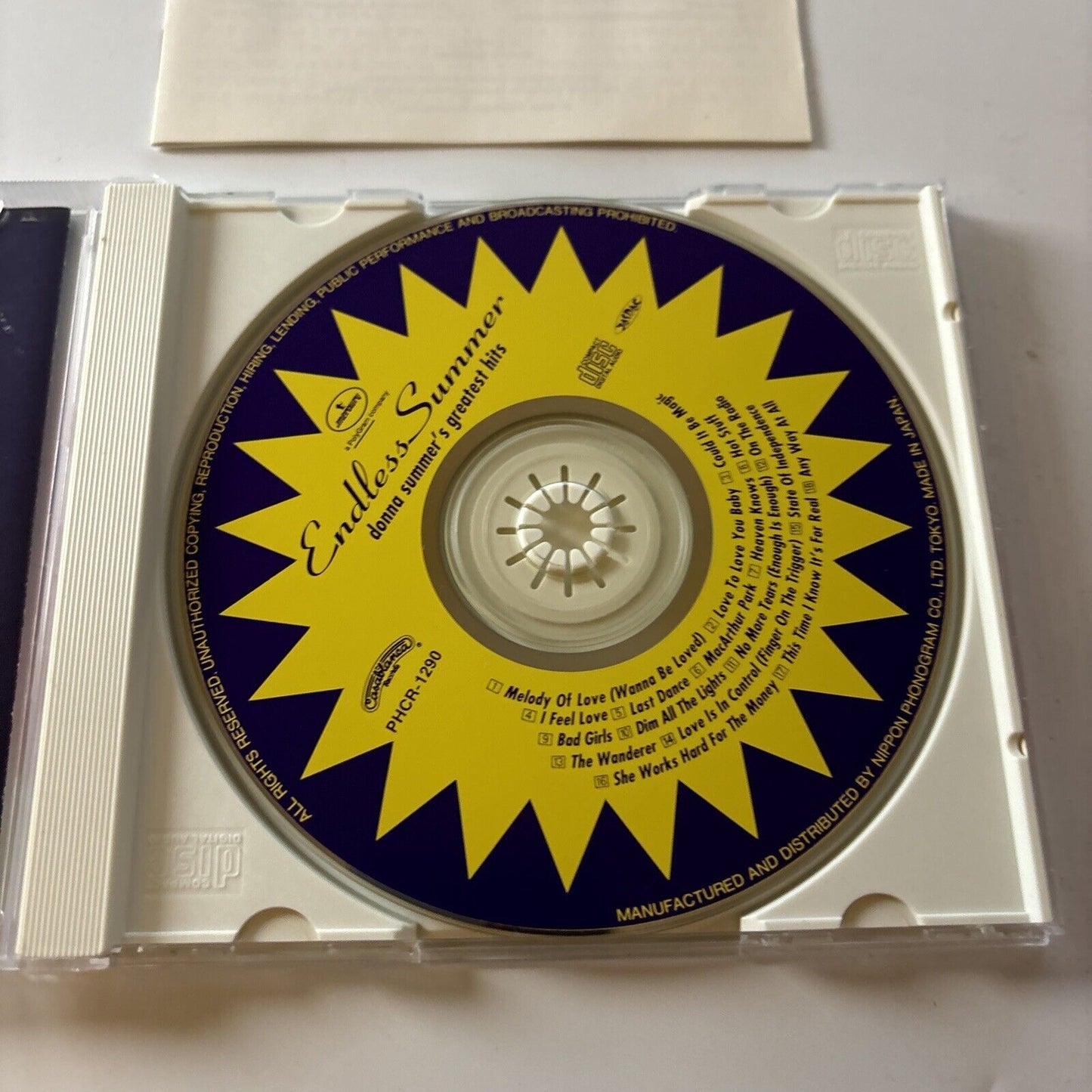 Donna Summer - Endless Summer (CD, 1994) Japan PHCR-1290