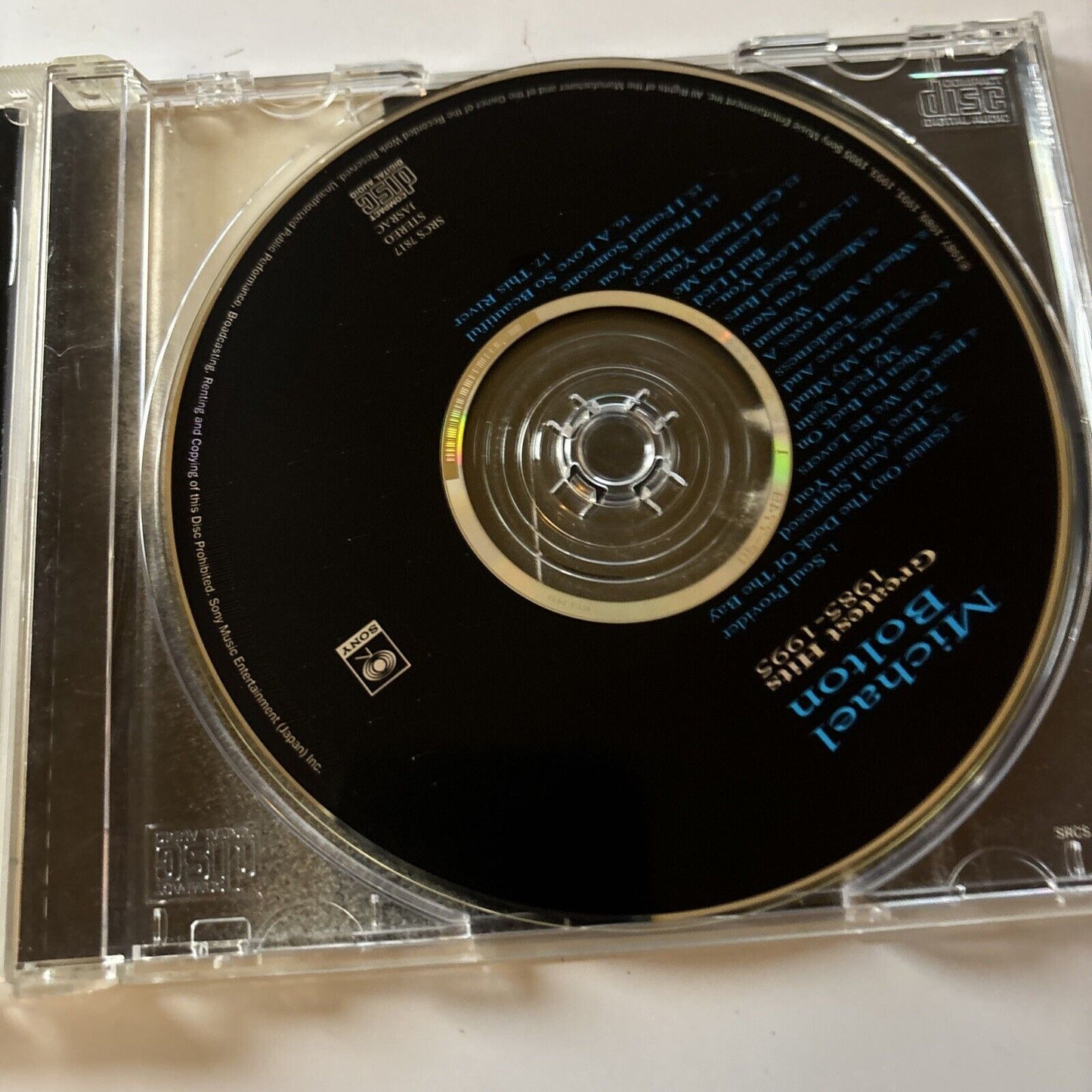 Michael Bolton - Greatest Hits (CD, 1995) Japan srcs-7817 Obi