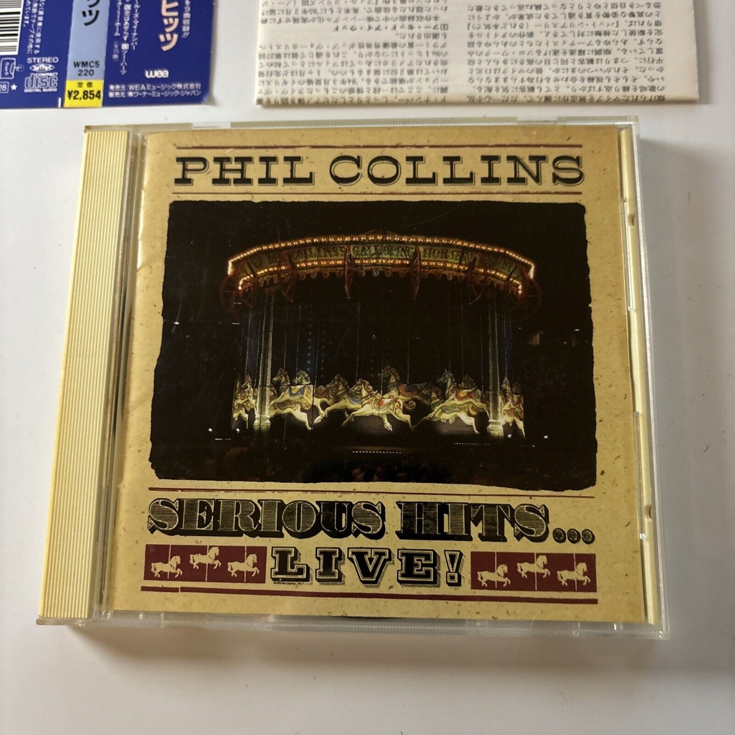 Phil Collins - Serious Hits...Live! (CD, 1990) Japan WMC5-220 Obi