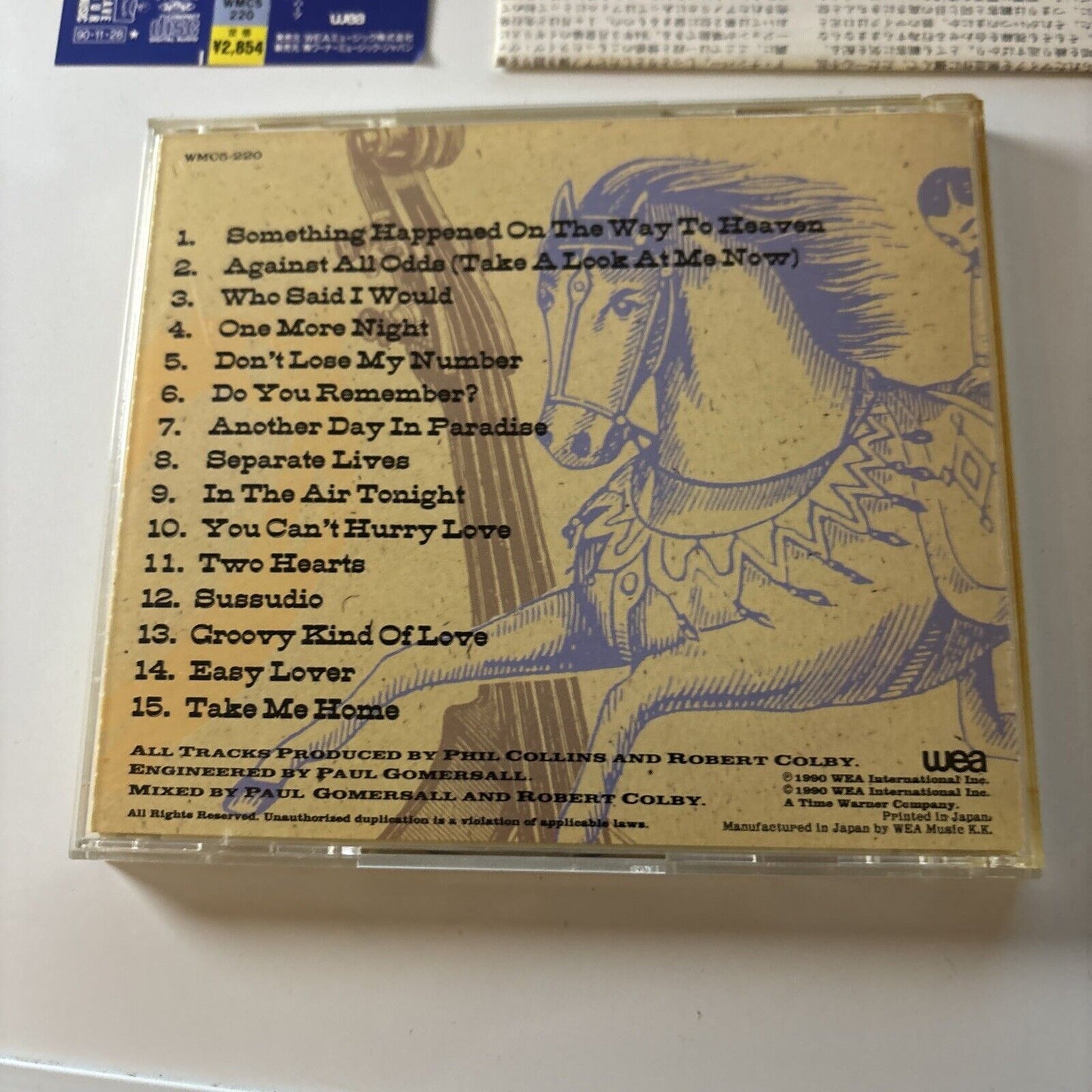 Phil Collins - Serious Hits...Live! (CD, 1990) Japan WMC5-220 Obi