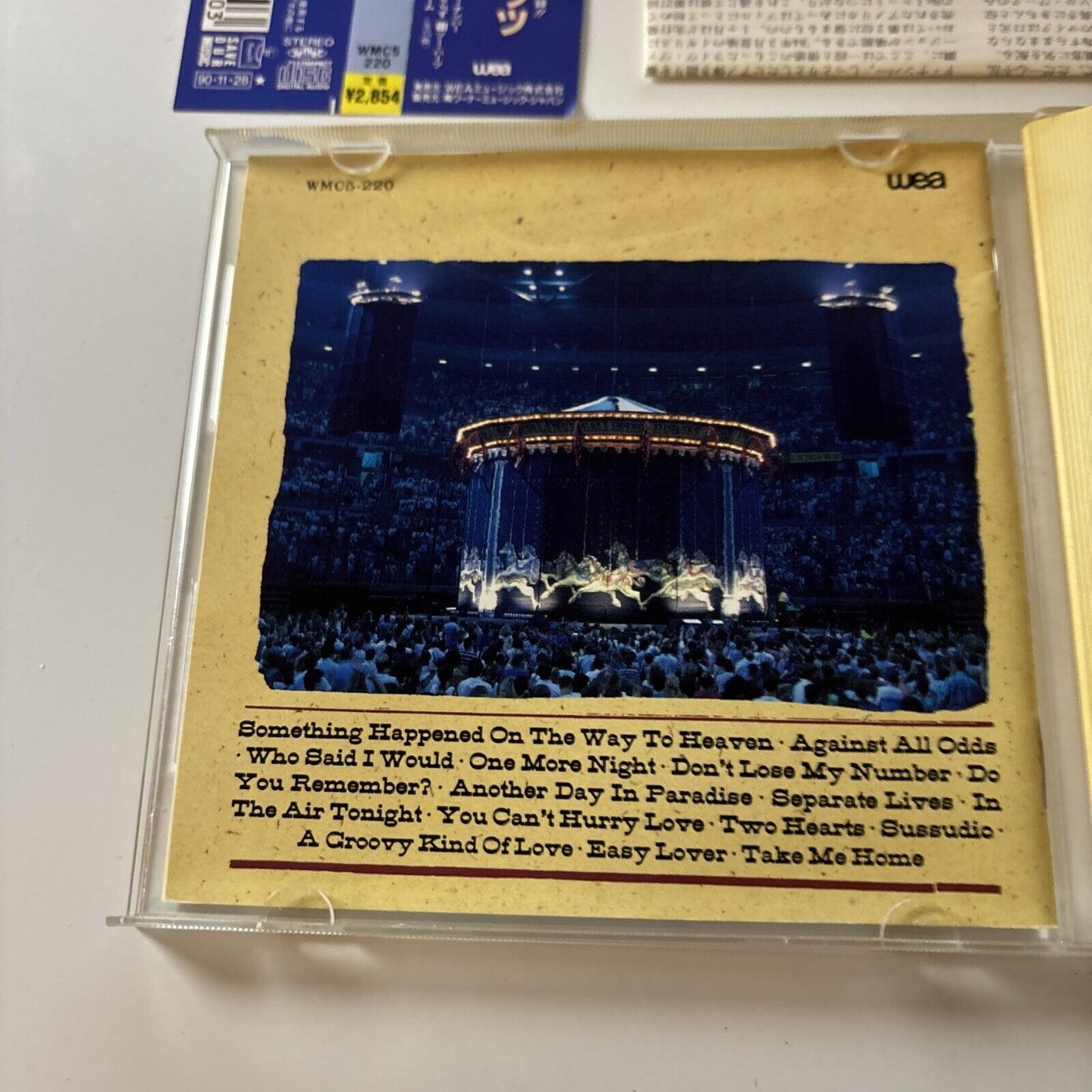 Phil Collins - Serious Hits...Live! (CD, 1990) Japan WMC5-220 Obi