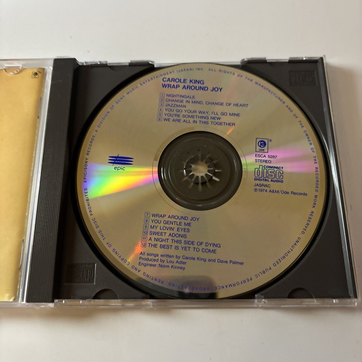 Carole King - Wrap Around Joy (CD, 1991) Japan ESCA-5287