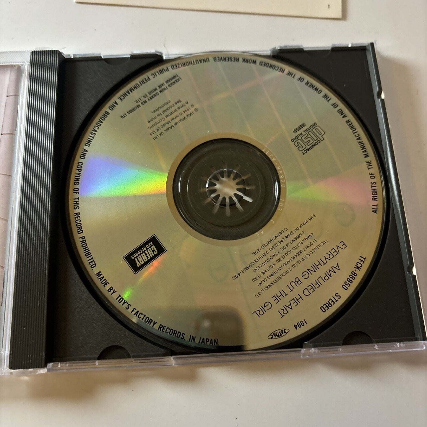 Everything But The Girl - Amplified Heart (CD, 1994) Japan tfck-88850