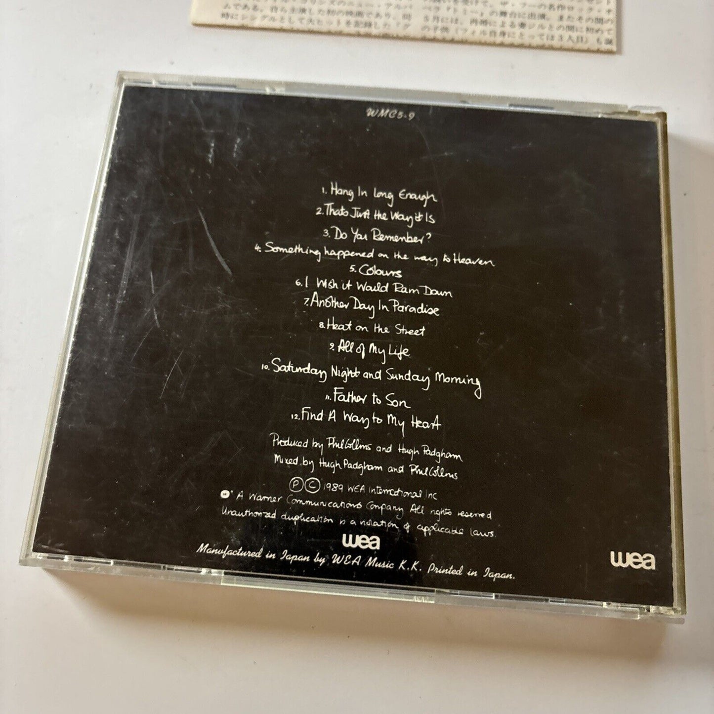 Phil Collins - ...But Seriously (CD, 1989) Japan wmc5-9