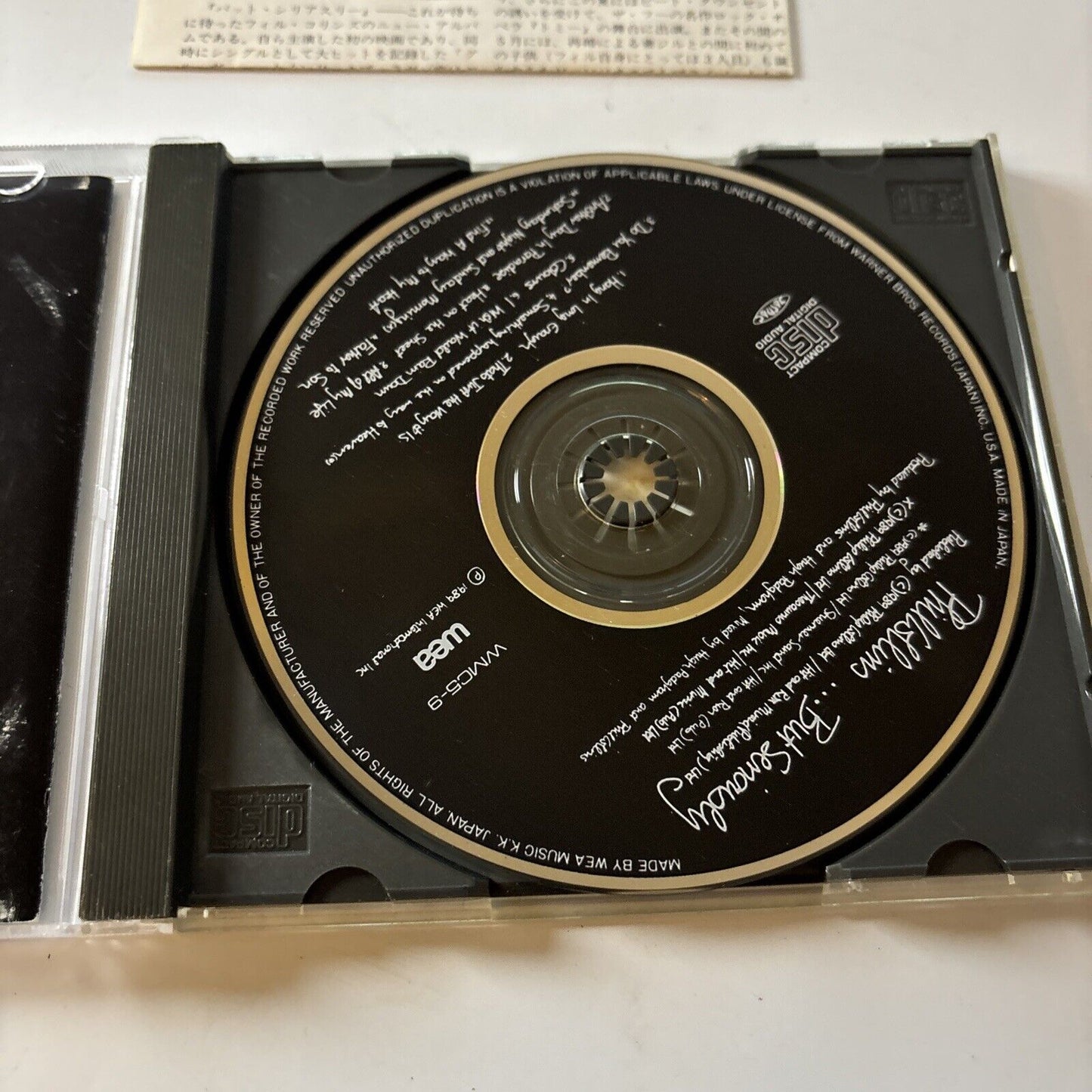 Phil Collins - ...But Seriously (CD, 1989) Japan wmc5-9