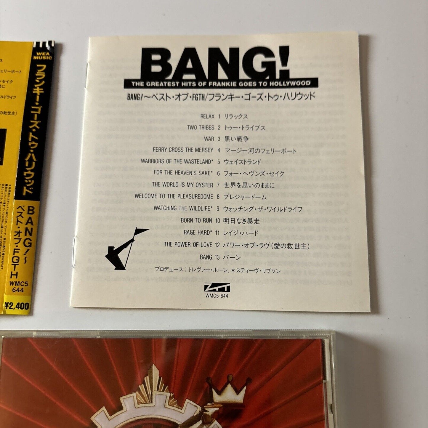Frankie Goes To Hollywood - Bang! The Greatest Hits (CD 1993) Japan wmc5-644 Obi