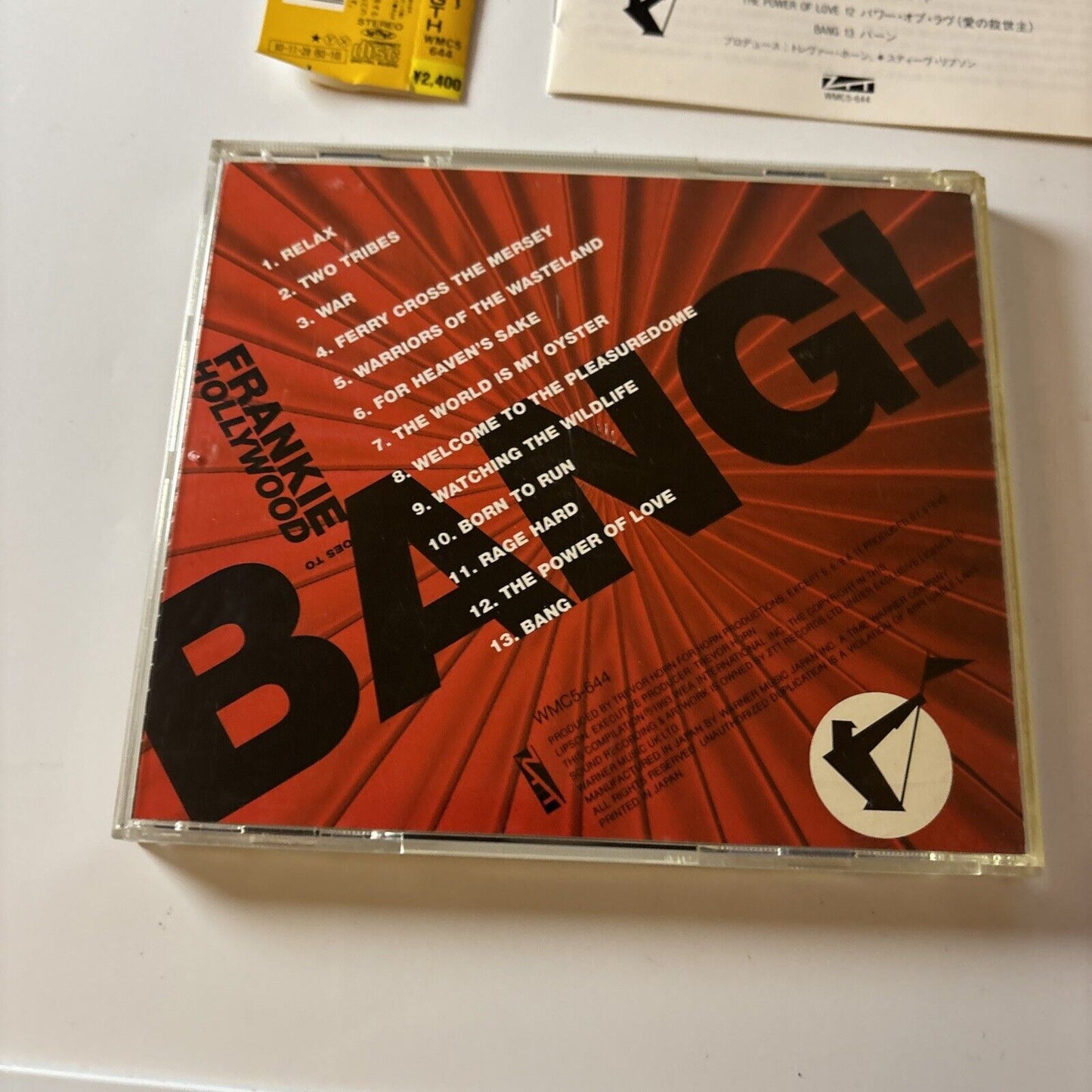 Frankie Goes To Hollywood - Bang! The Greatest Hits (CD 1993) Japan wmc5-644 Obi